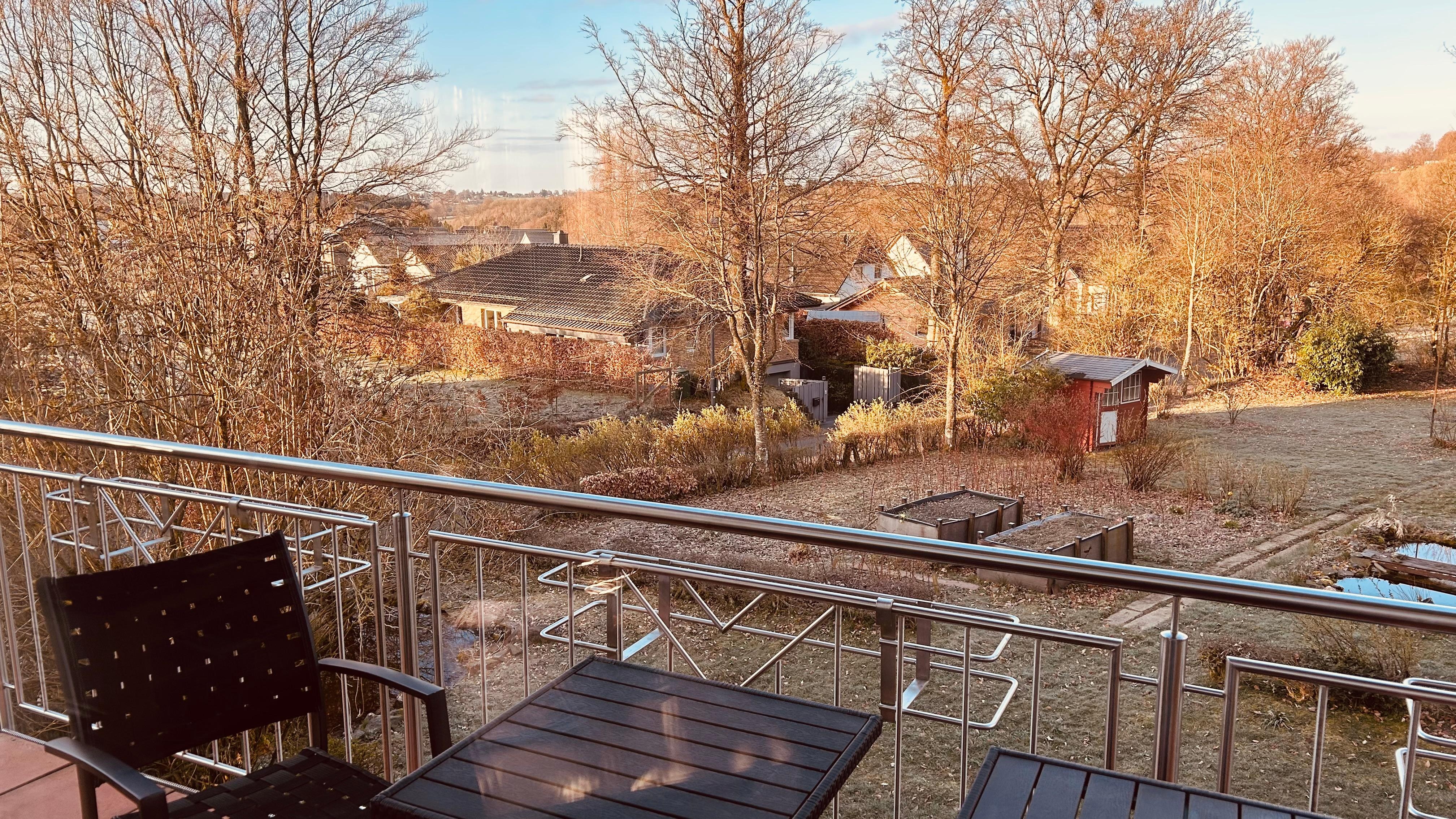 Blick aus dem Wohnzimmer 