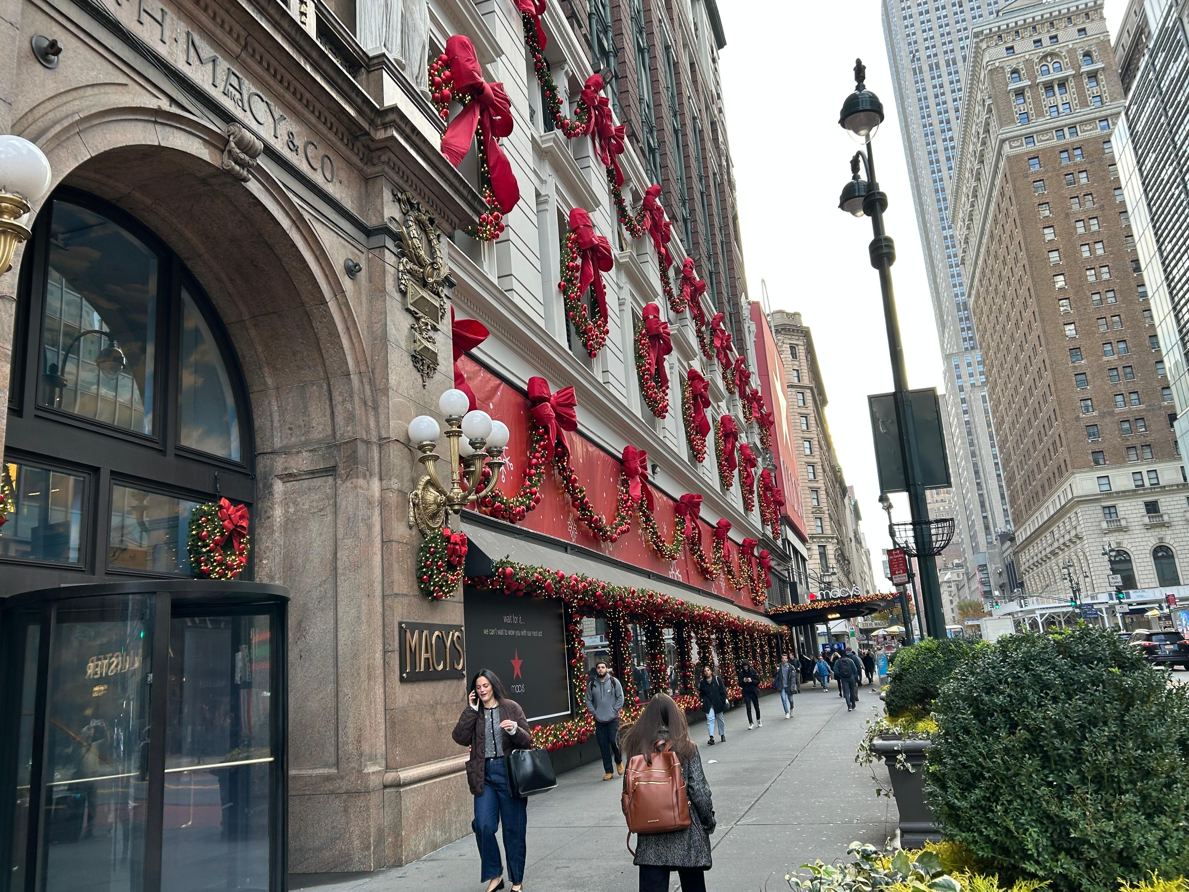 クリスマスデコレーションのメイシーズ