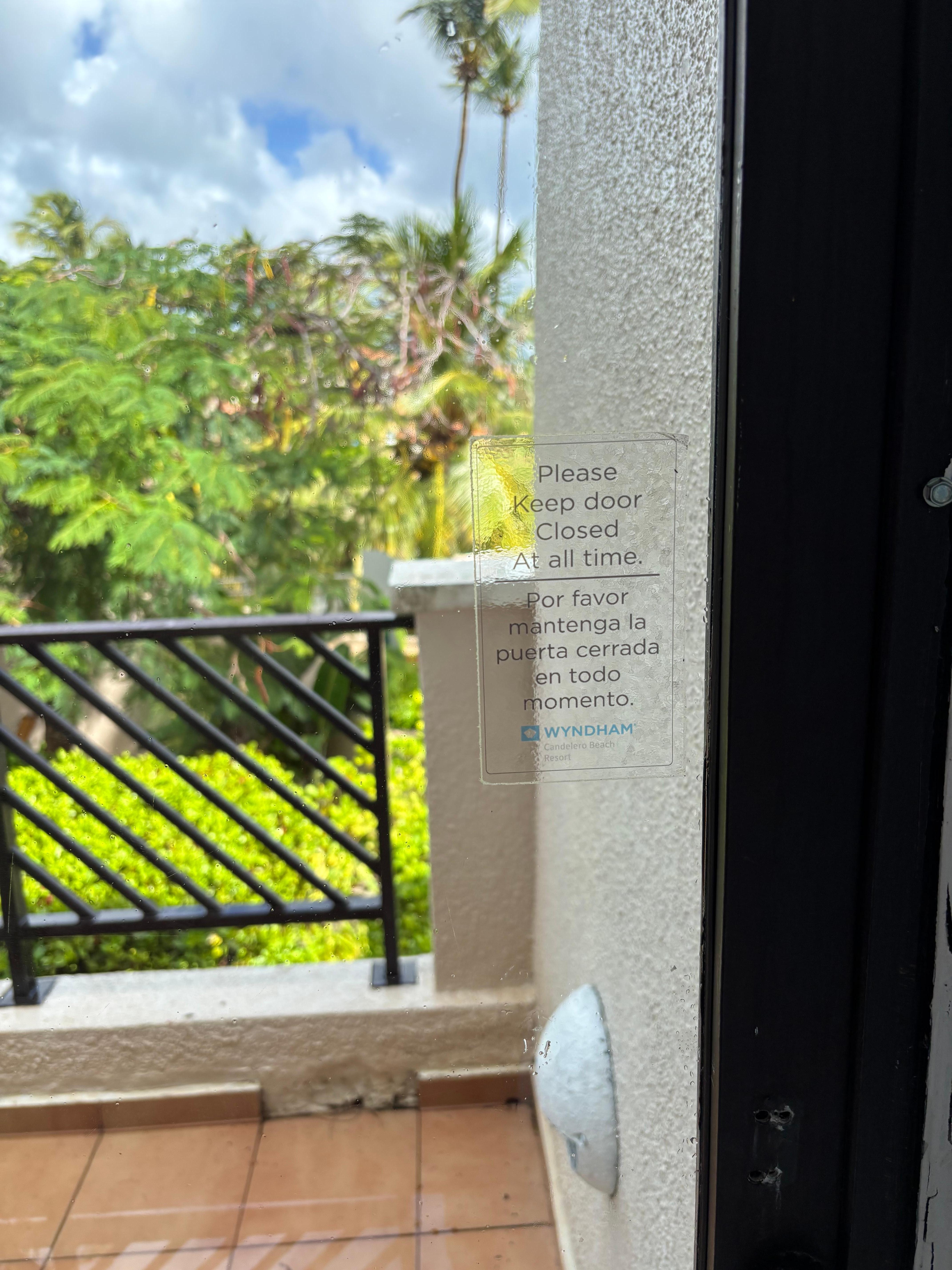 Patio door didn’t open