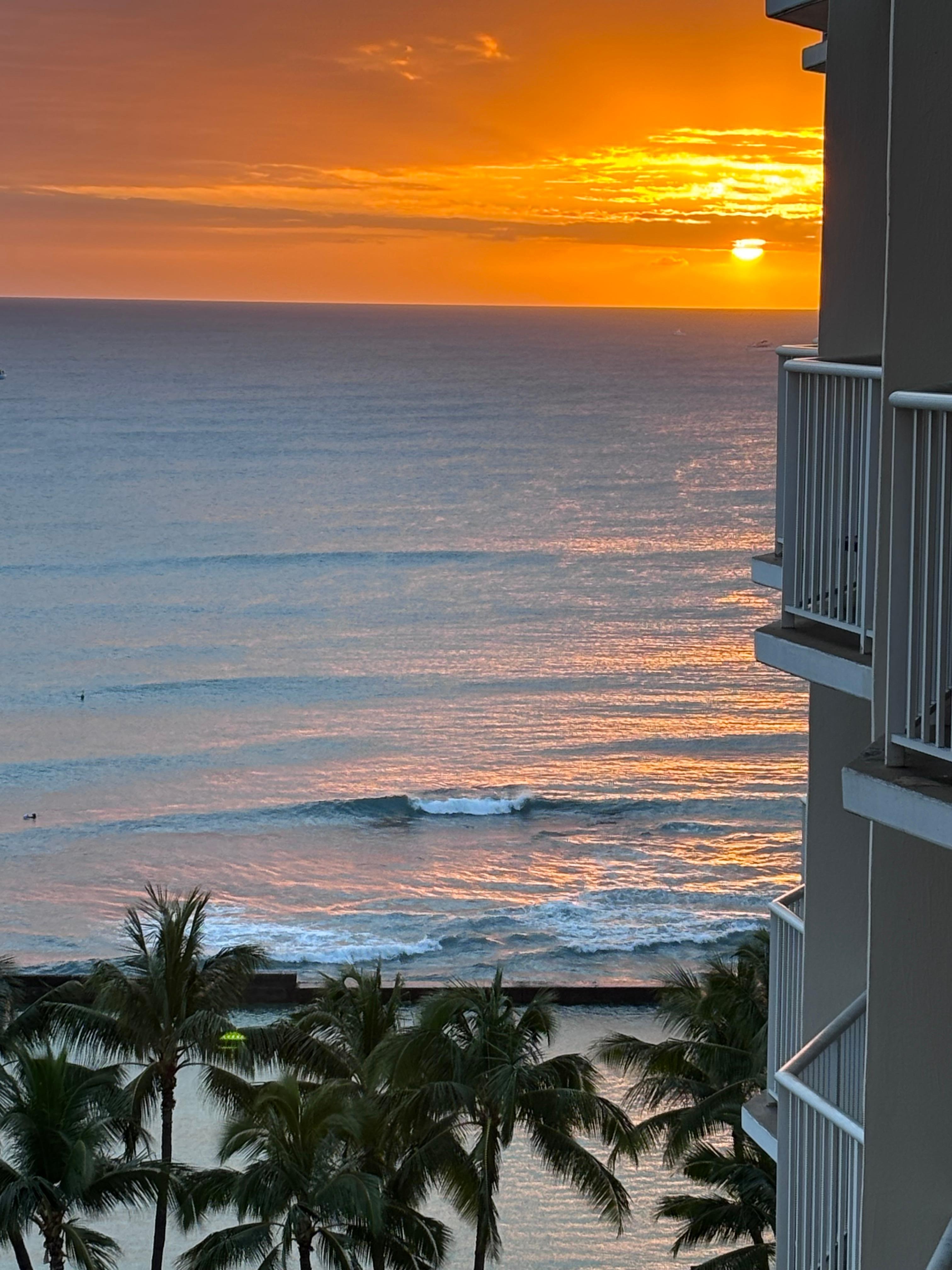 Our sunset from our floor 