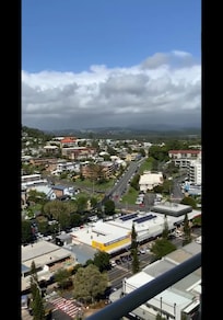 View from our 17th floor balcony looking SW