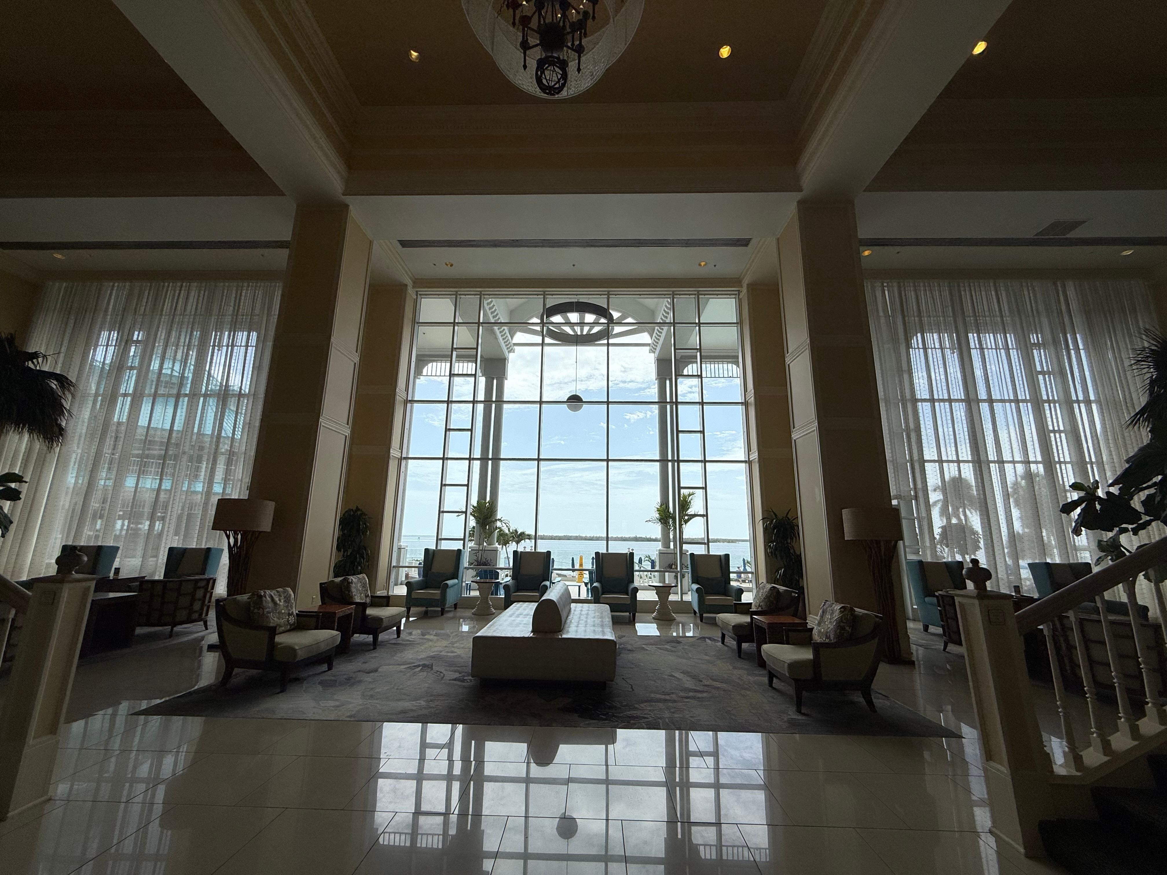Entrance to the lobby.