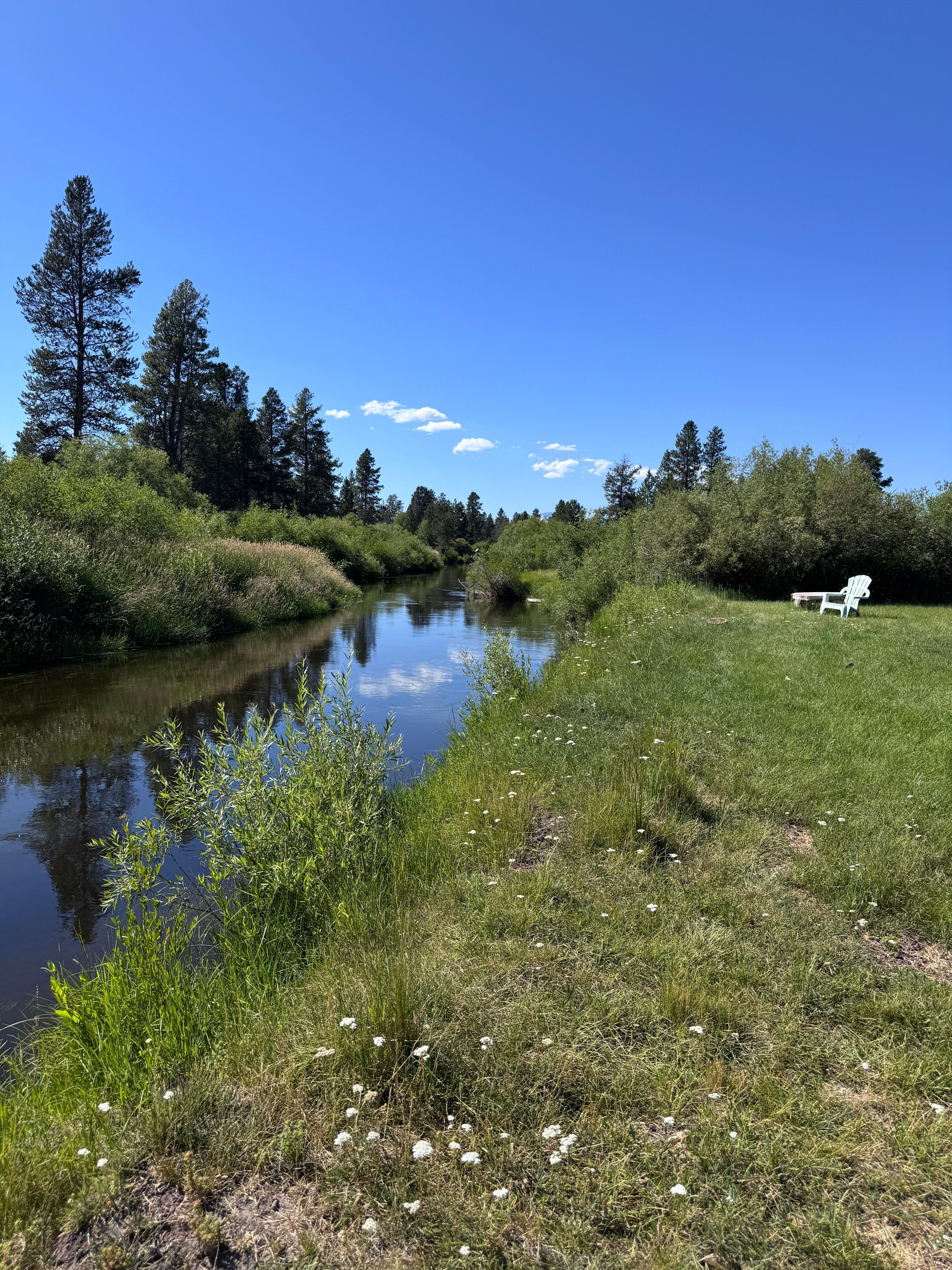 River right out front