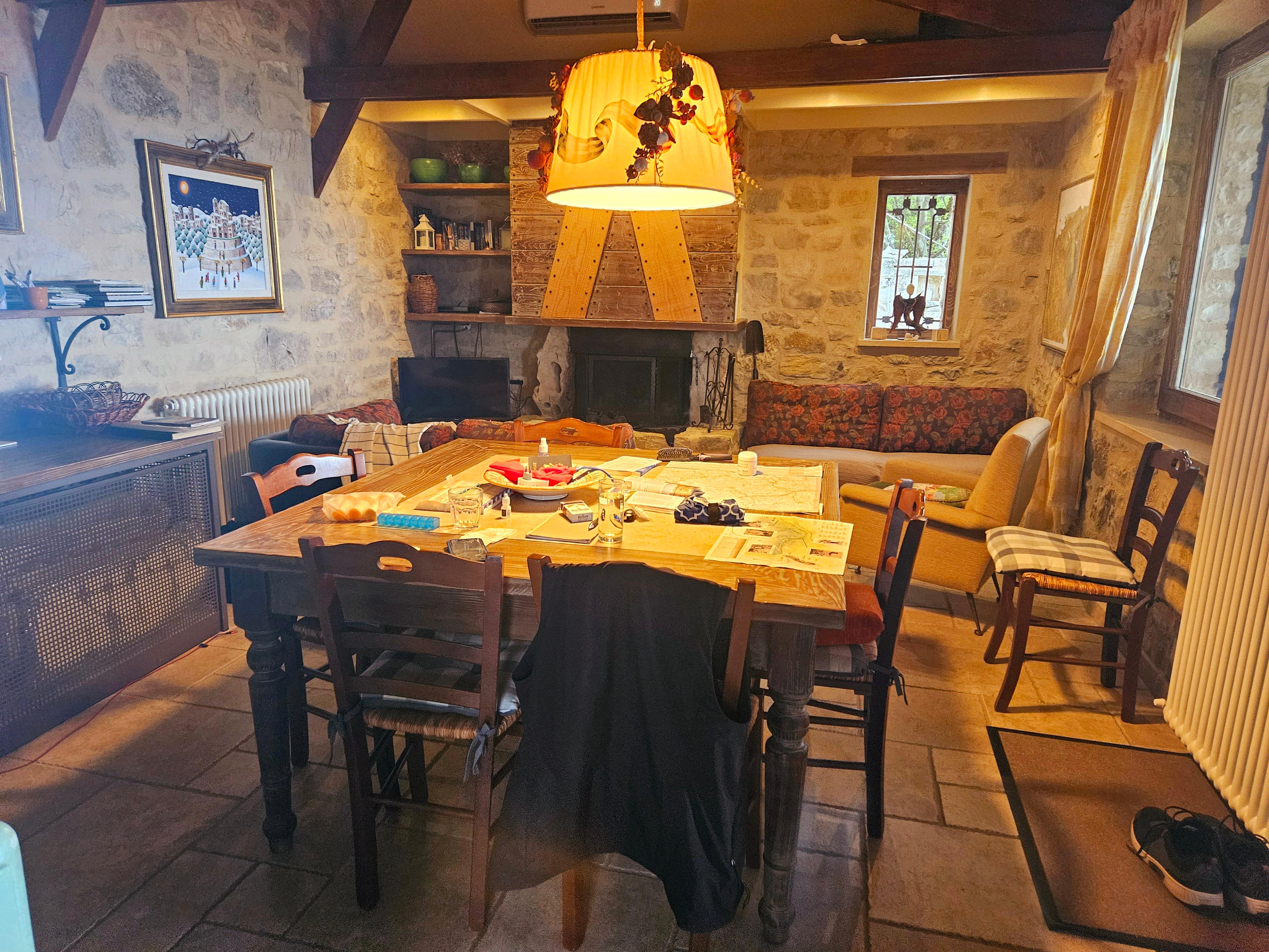 Dining and living area