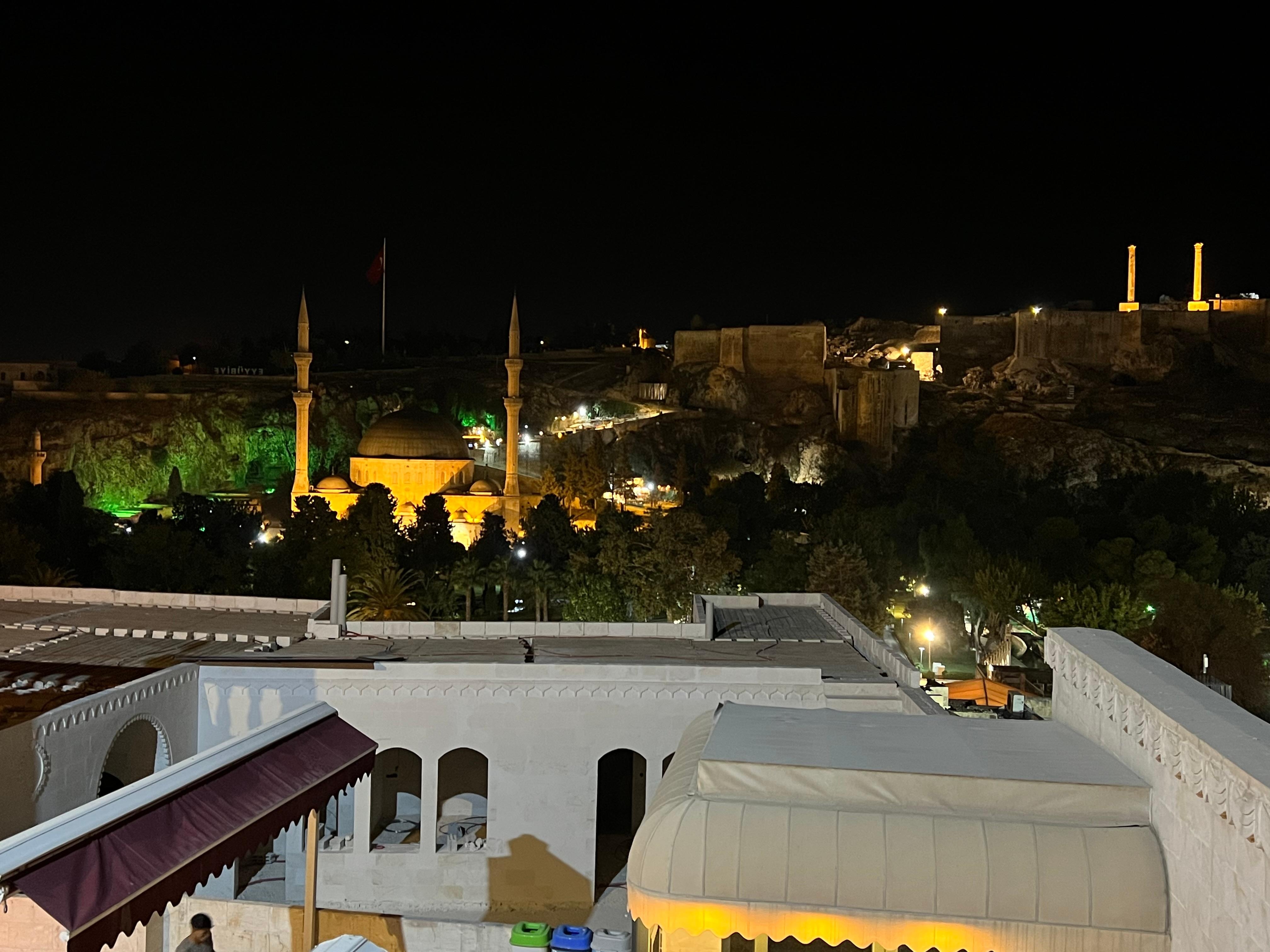 Blick aus der Terasse. 