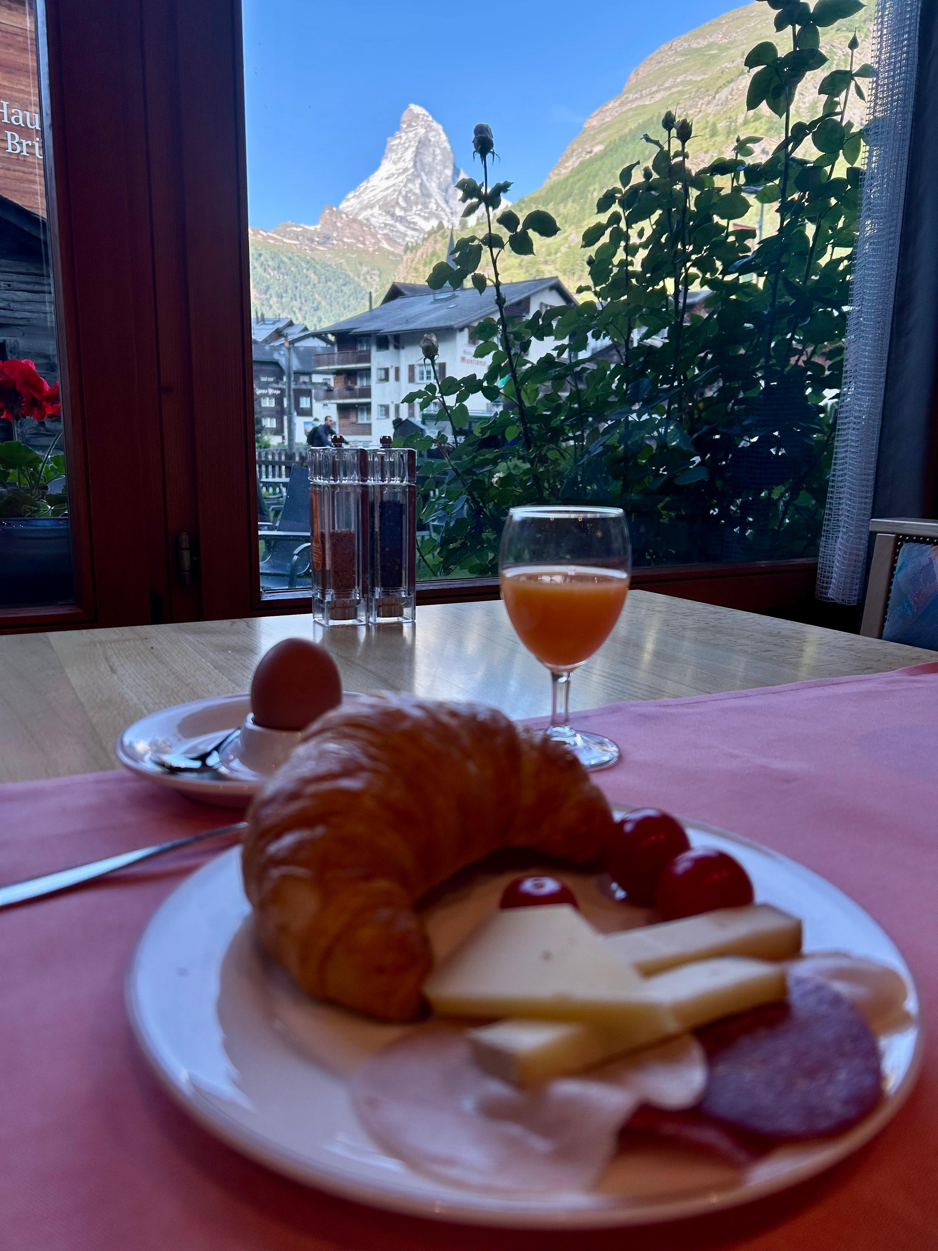 View from breakfast lounge