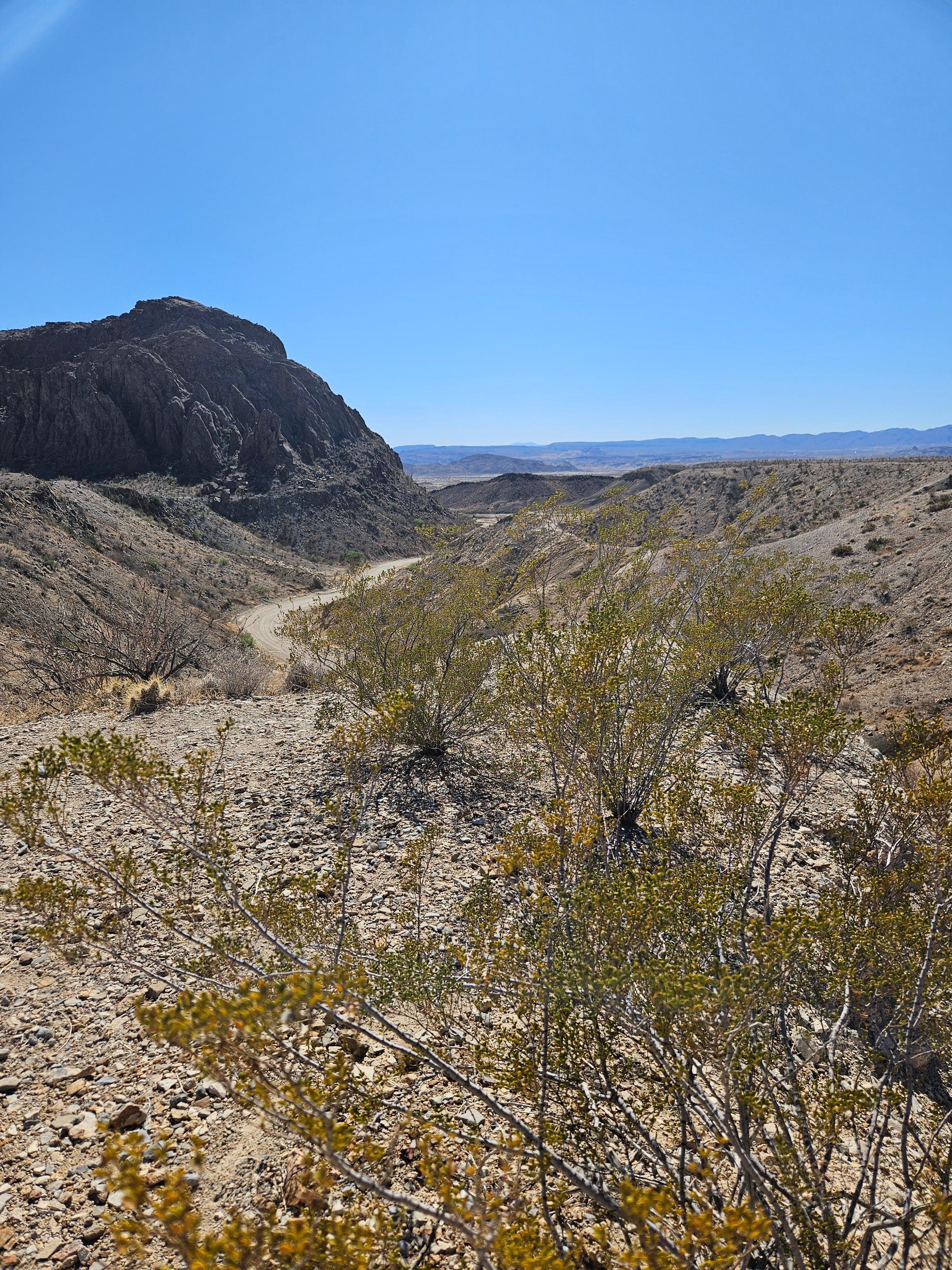 Looking to the west from XBR