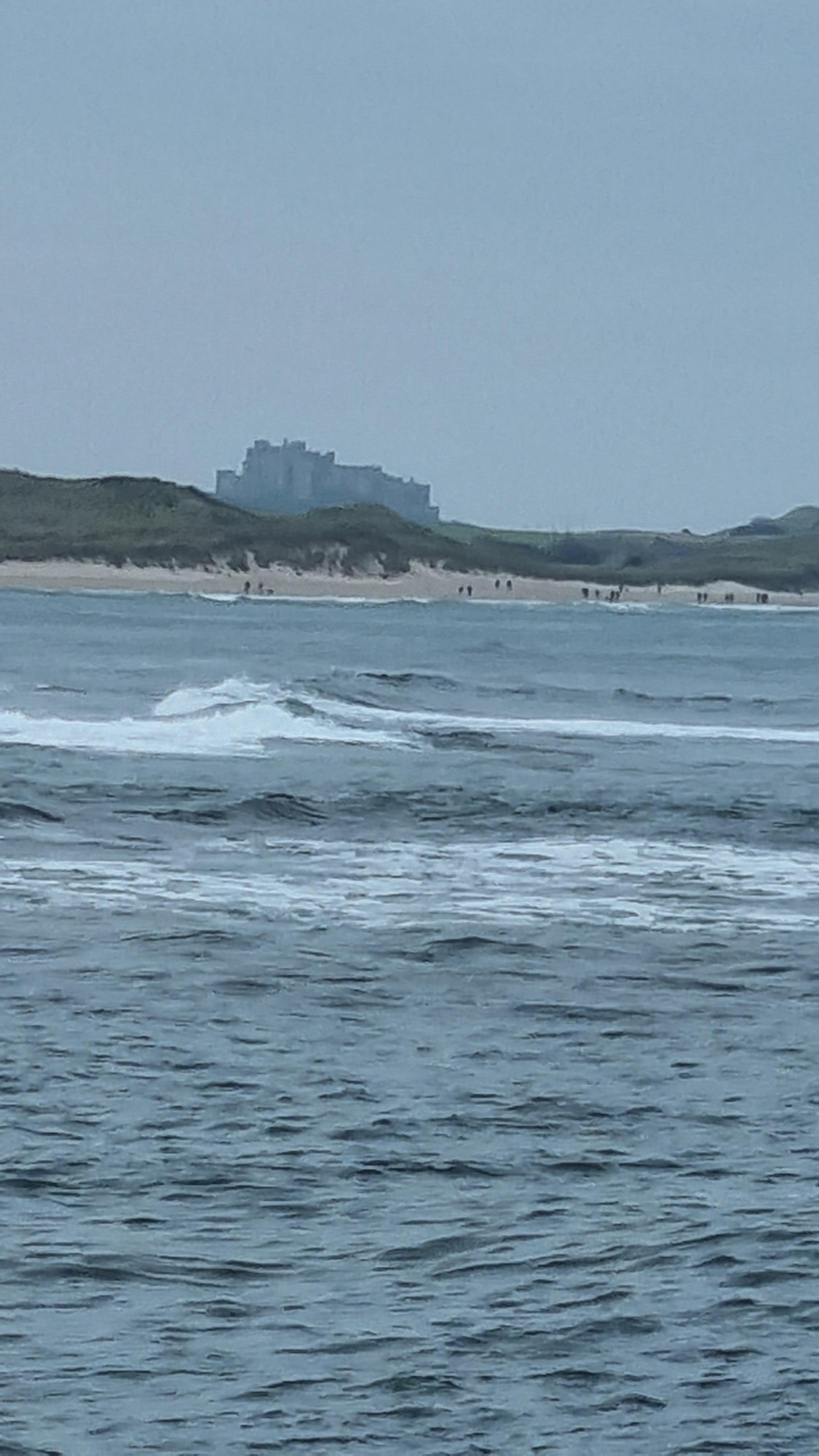 View of Bamburgh castle 