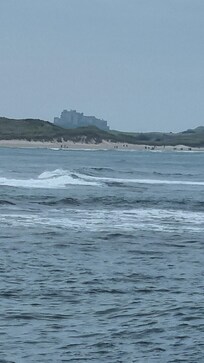 View of Bamburgh castle
