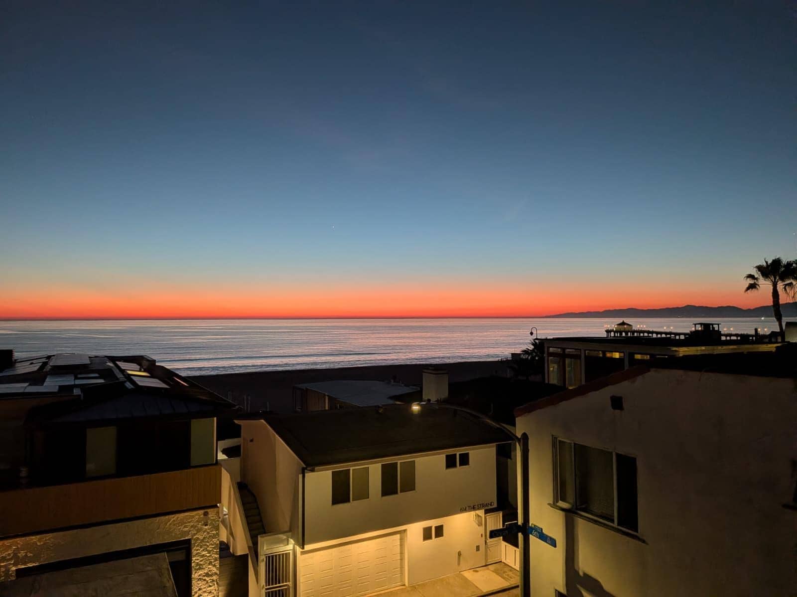 Magic sunset from balcony 