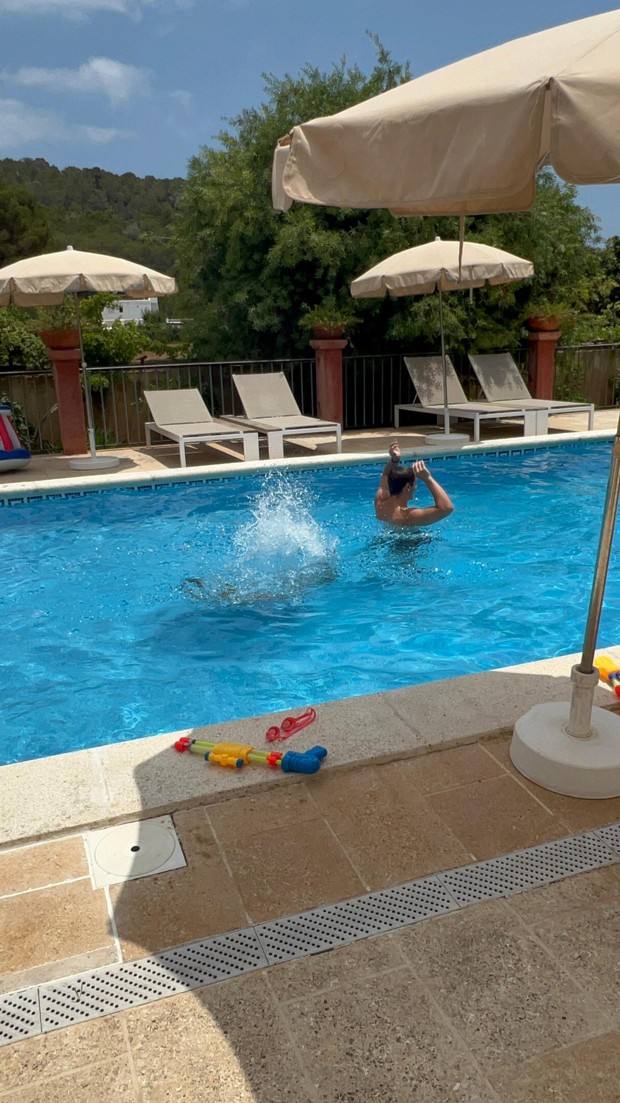 The pool was perfect! 