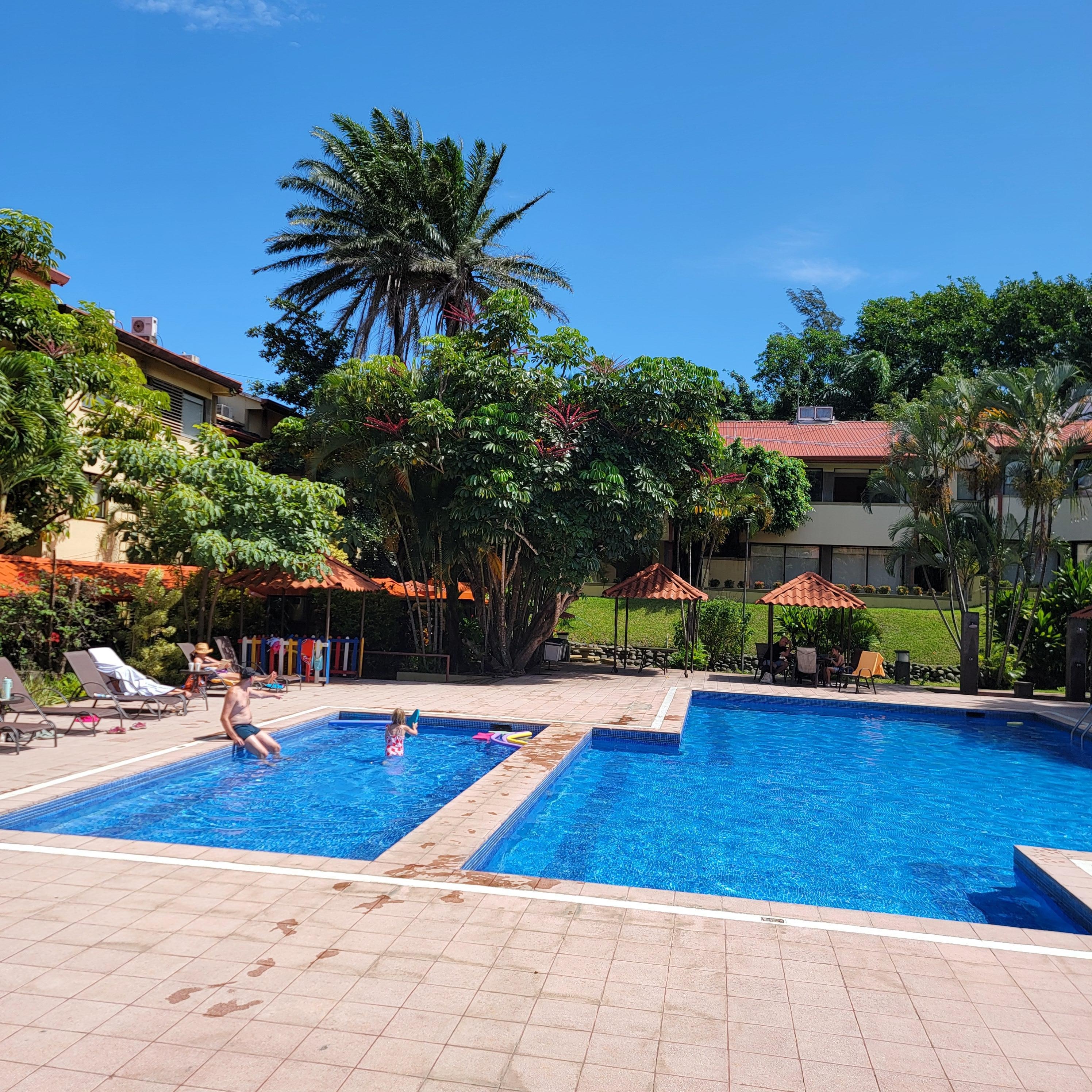 Pool for adults and pool for children