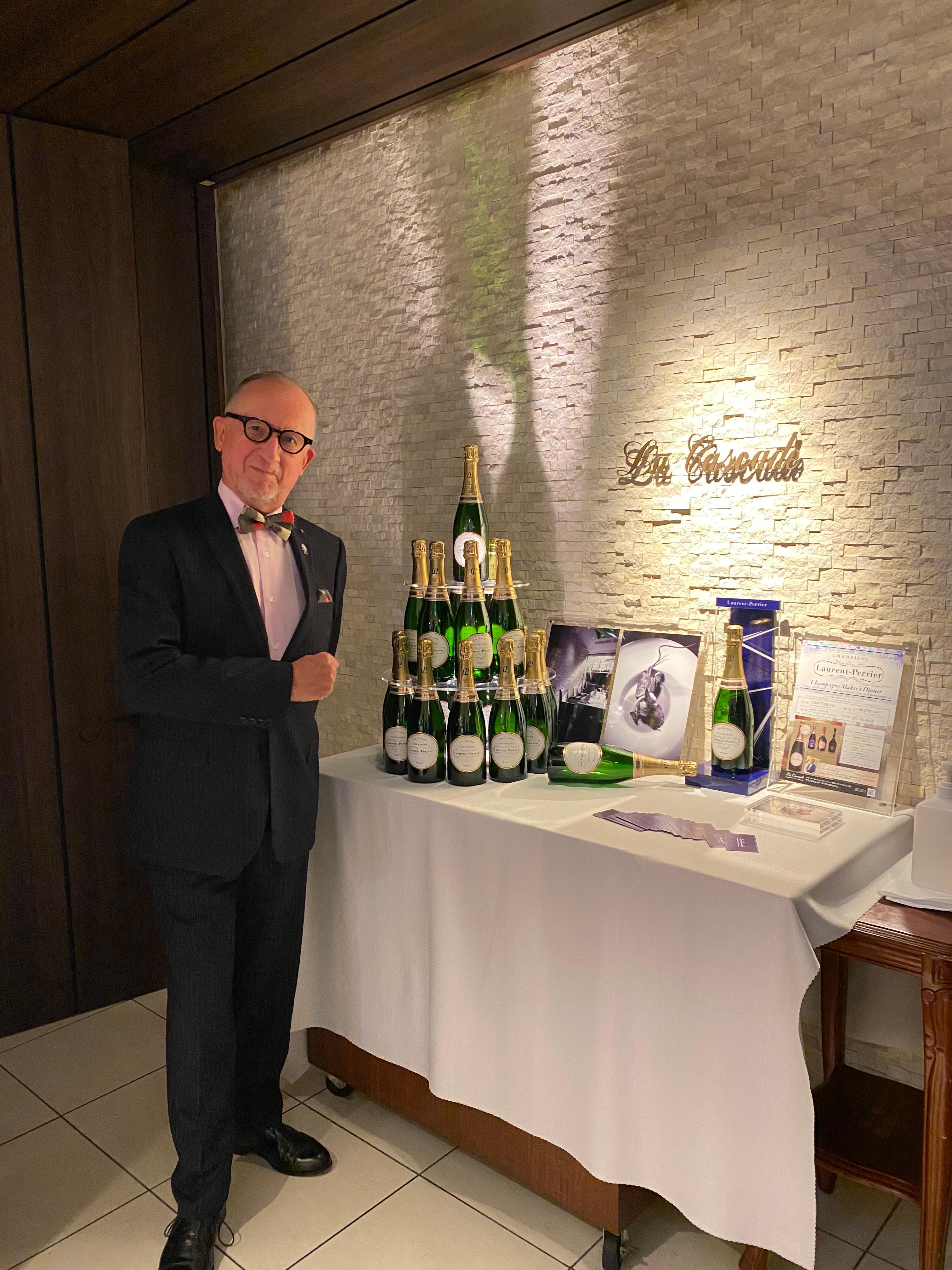 One of my best Champagne Laurent-Perrier Makers Dinner since two years at the restaurant Cascade …..Excellent food & hospitality at top level ….