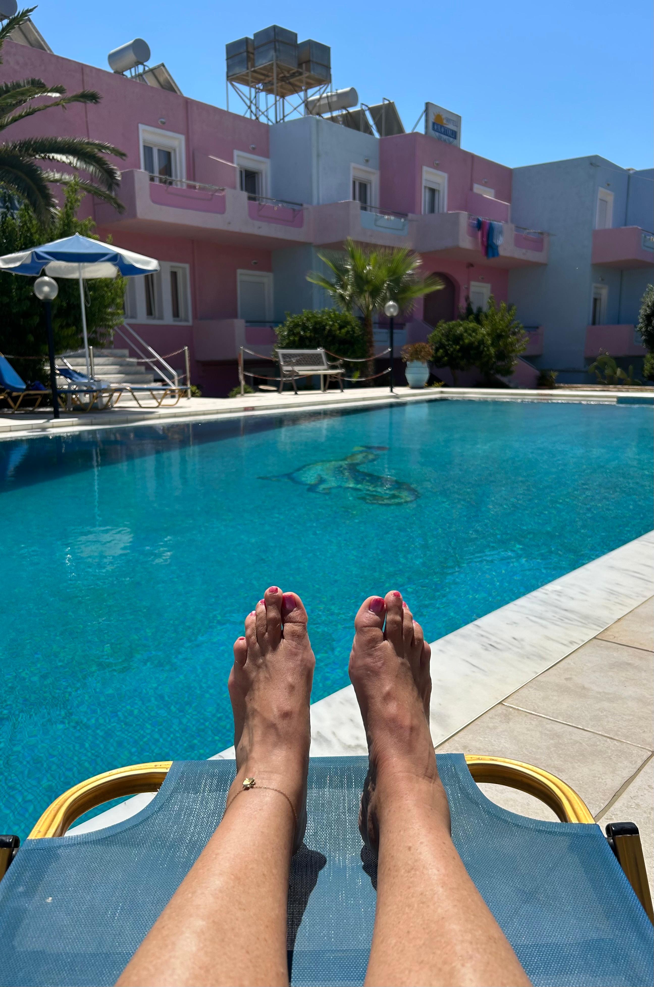 Pool outside the hotel