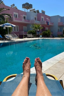Pool outside the hotel