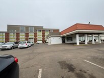 View from the parking lot.