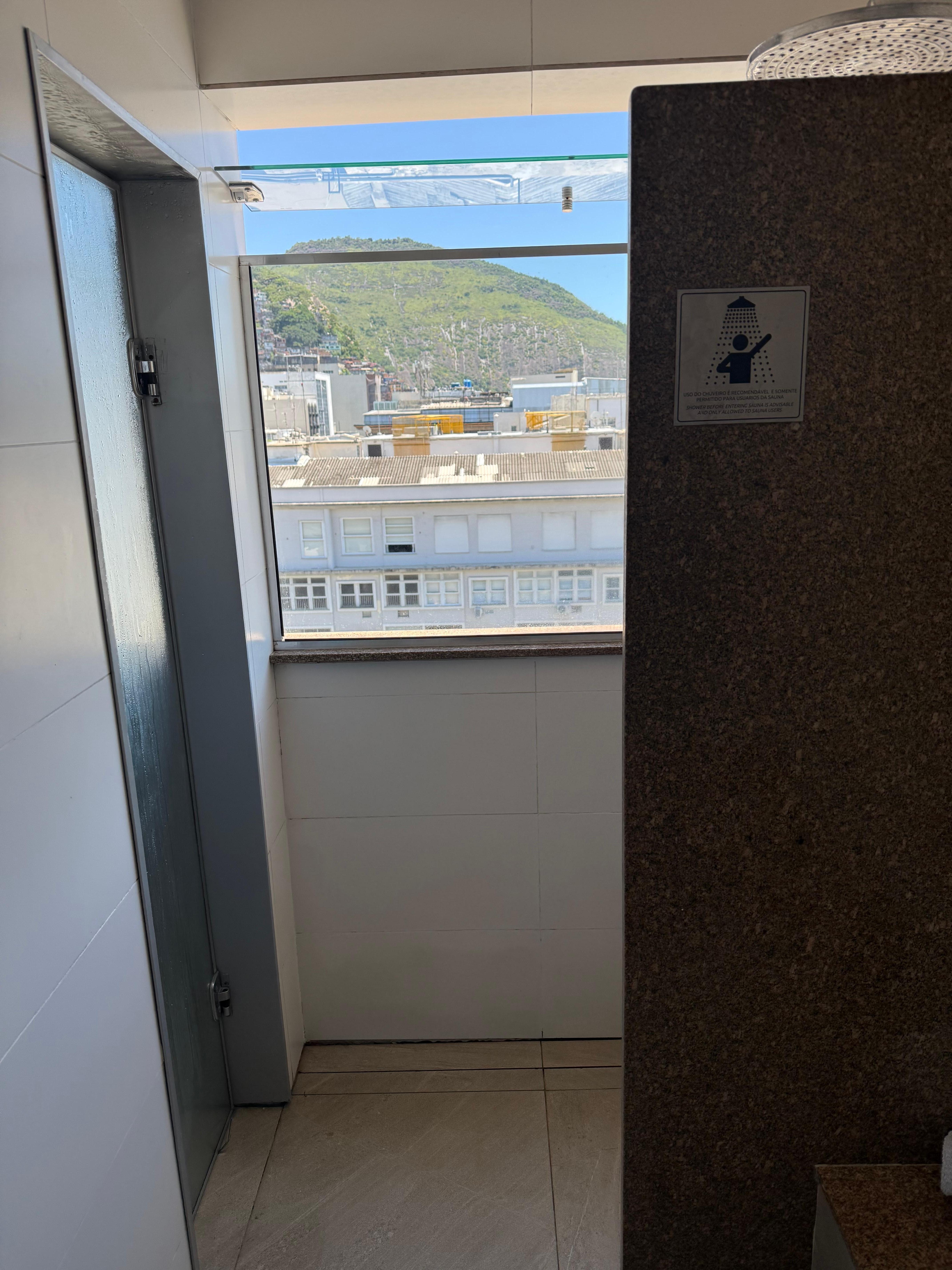 The sauna was amazing along with the great view . Helped with my recovery after a night out