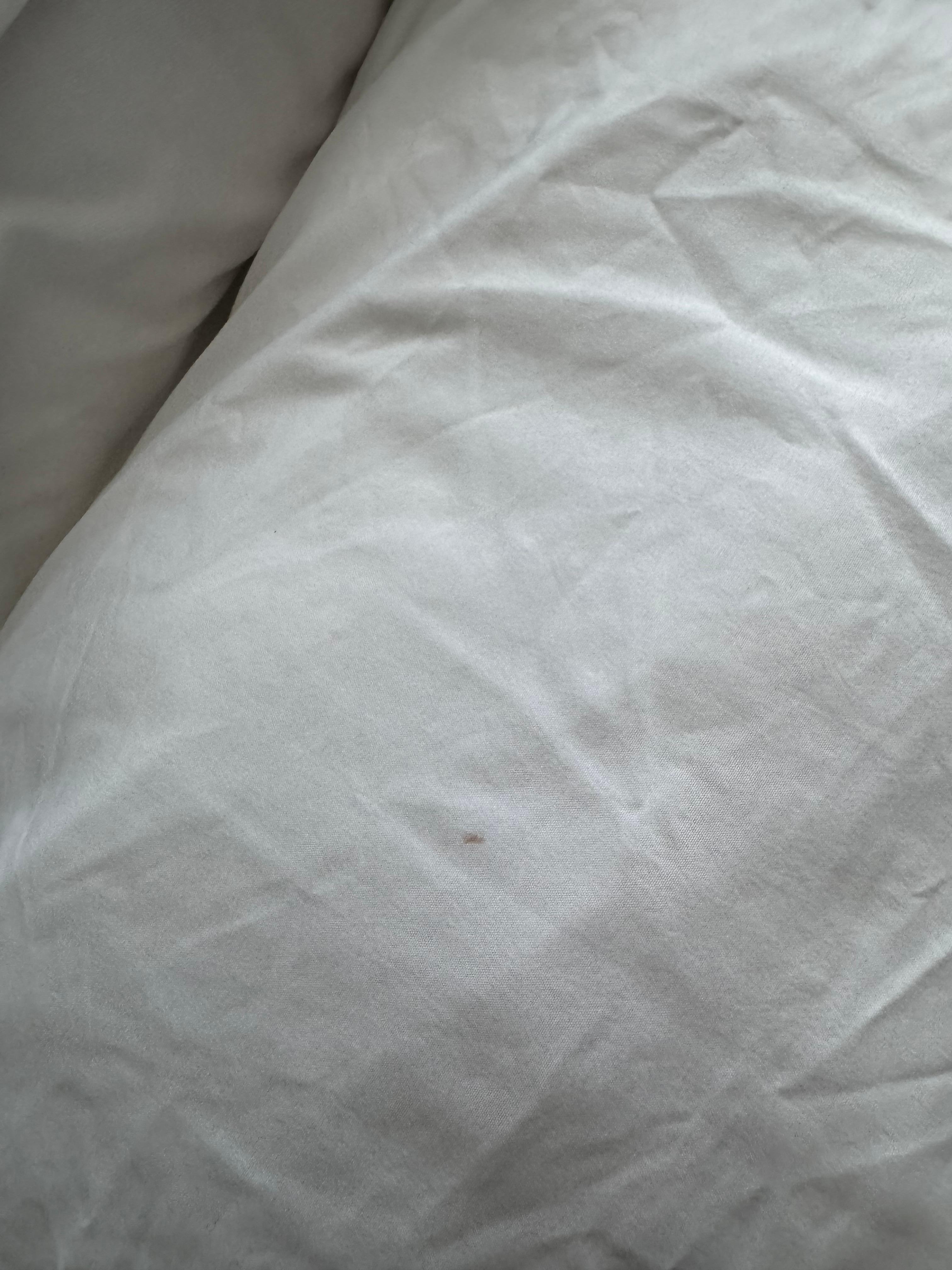 Black stain on pillow