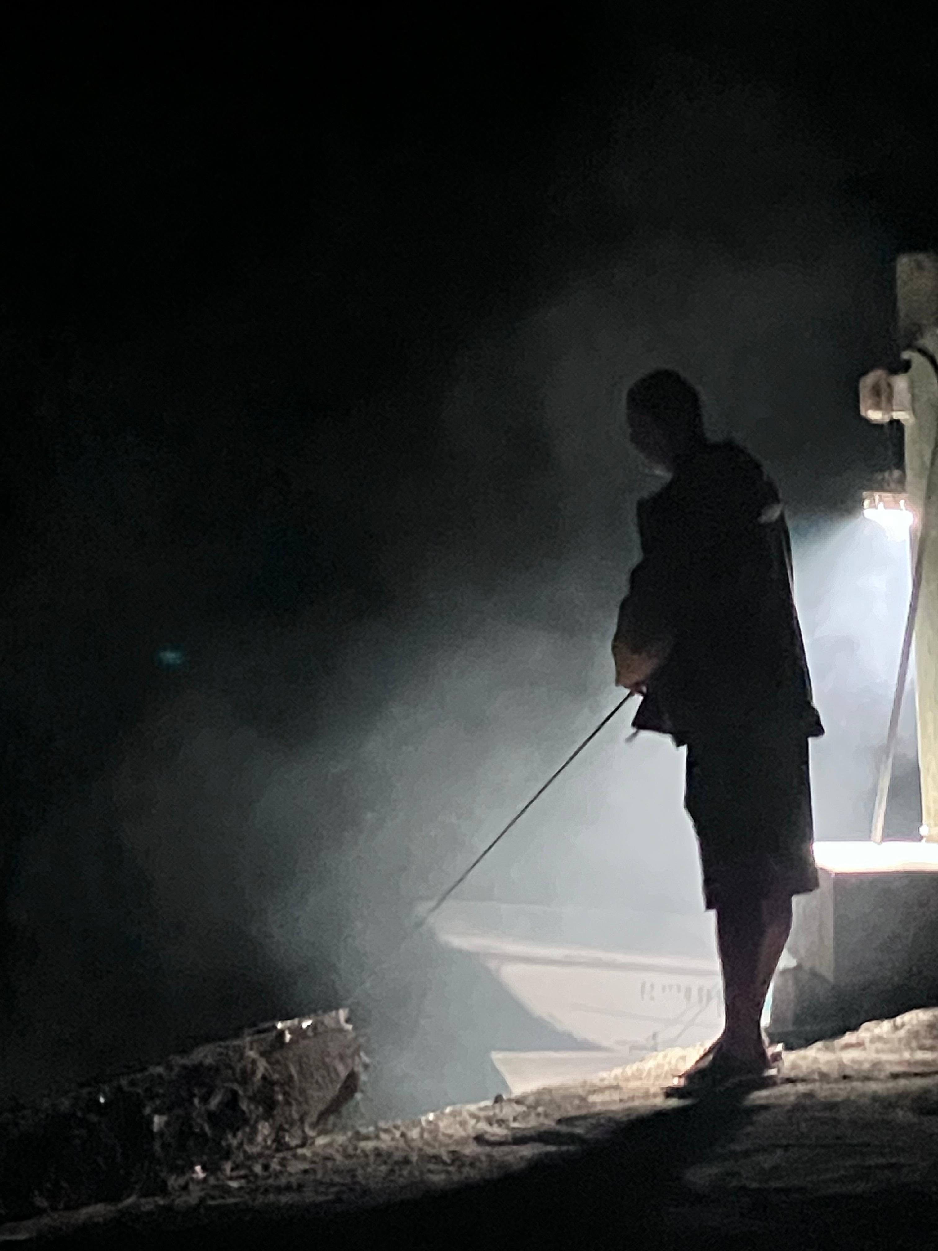 Snook light on the dock for fishing 
