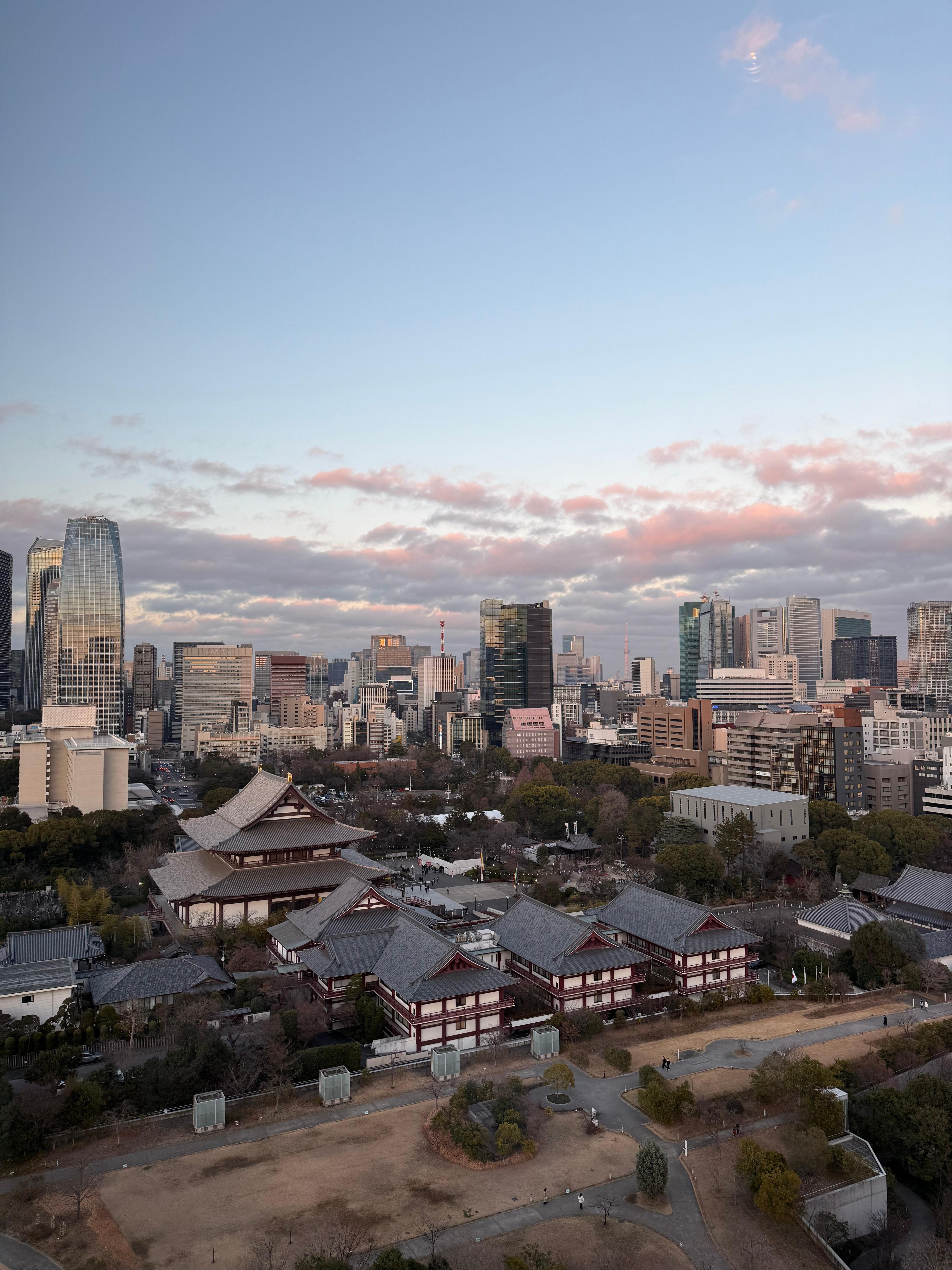 Uitzicht vanuit corner op de 21e etage 