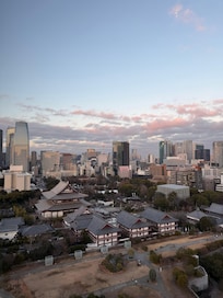 Uitzicht vanuit corner op de 21e etage