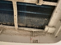 AC unit in our room was super old, stinky when on, and covered with dust and mold.