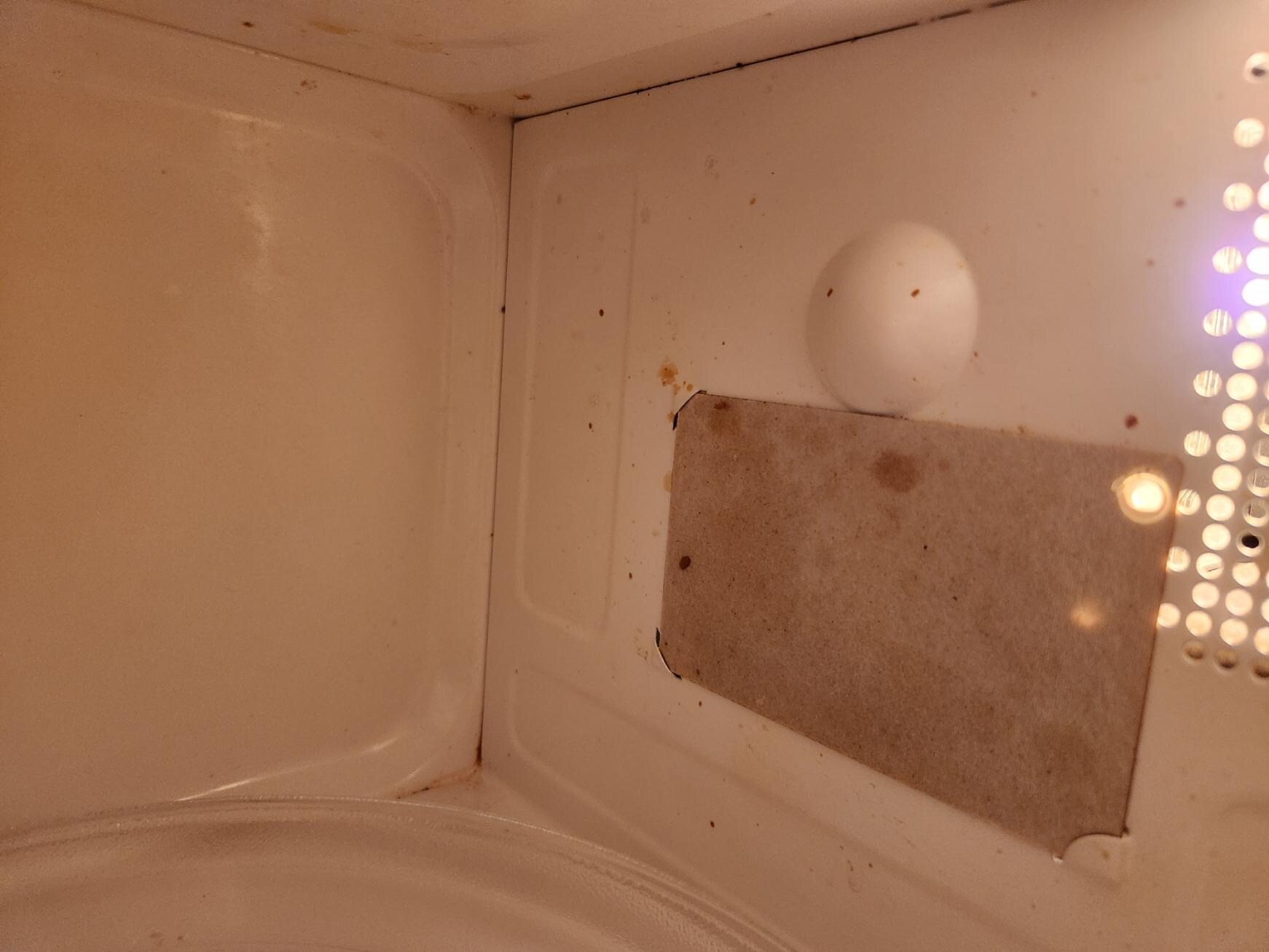 inside of microwave