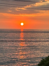 Sunset view from the balcony every evening.