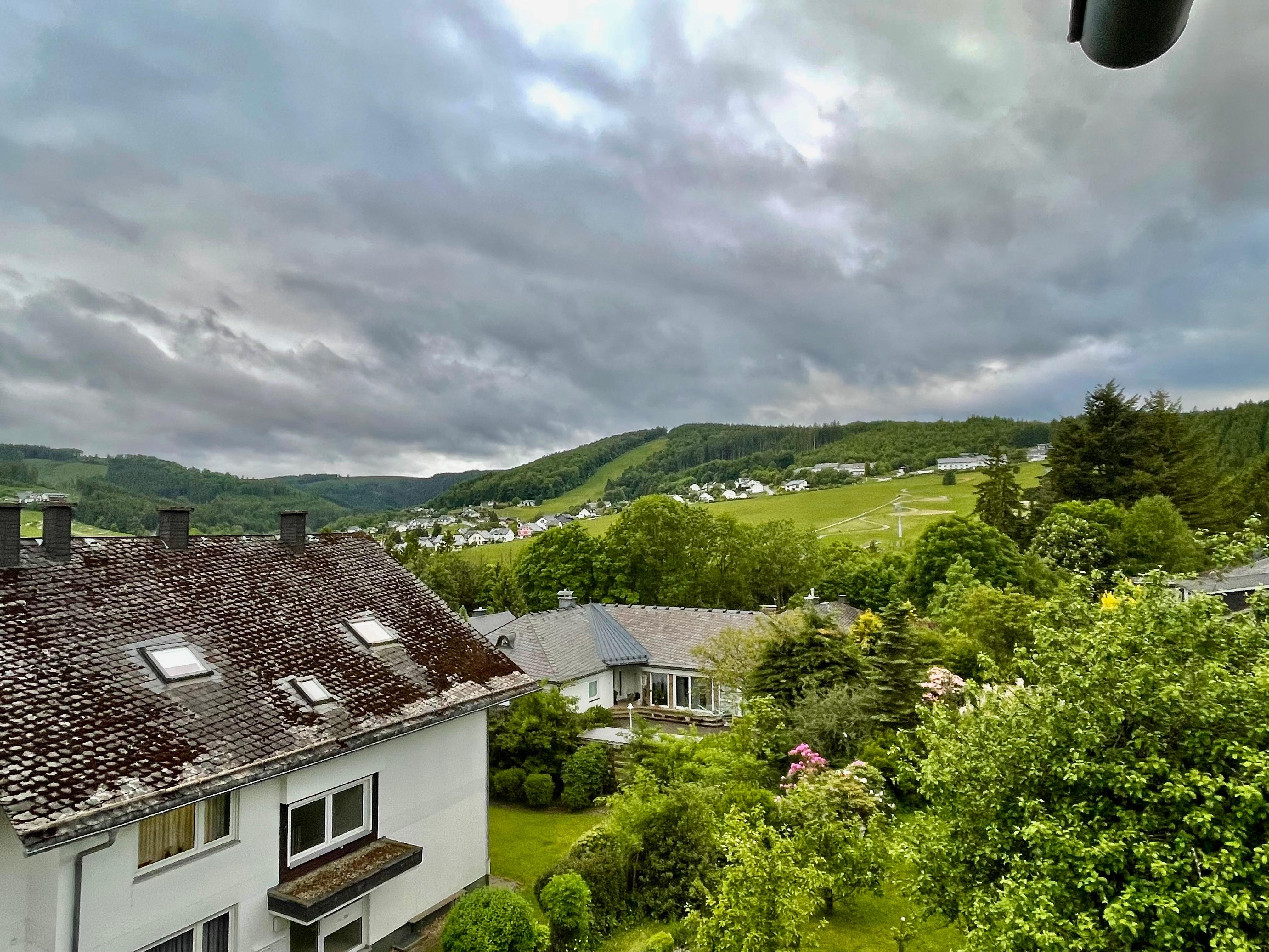 Fantastiskt utsikt från rummet. 
