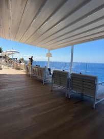 Restaurant on roof top at Hotel Due Torri