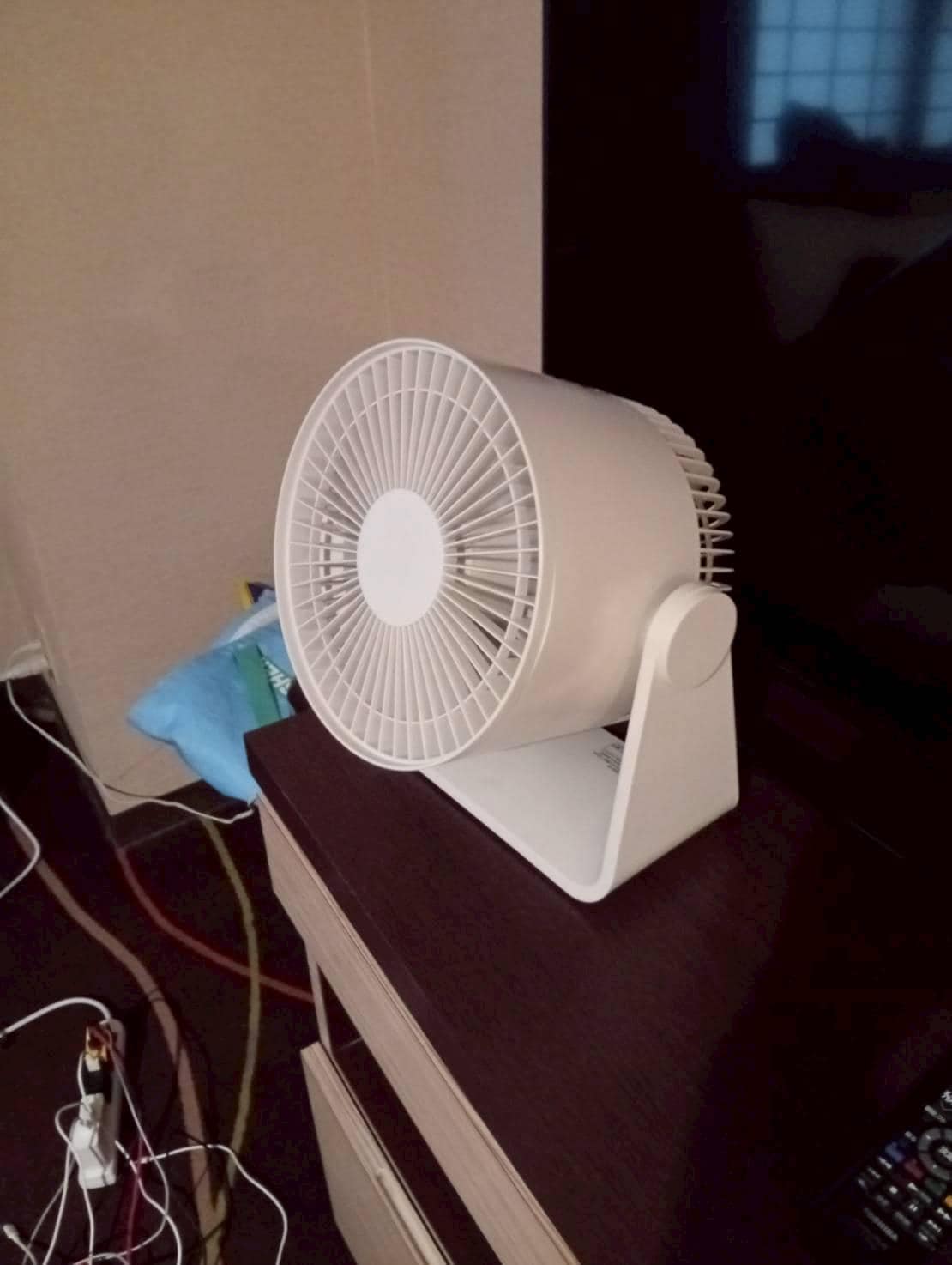 陪伴我們8個晚上的電風扇之一