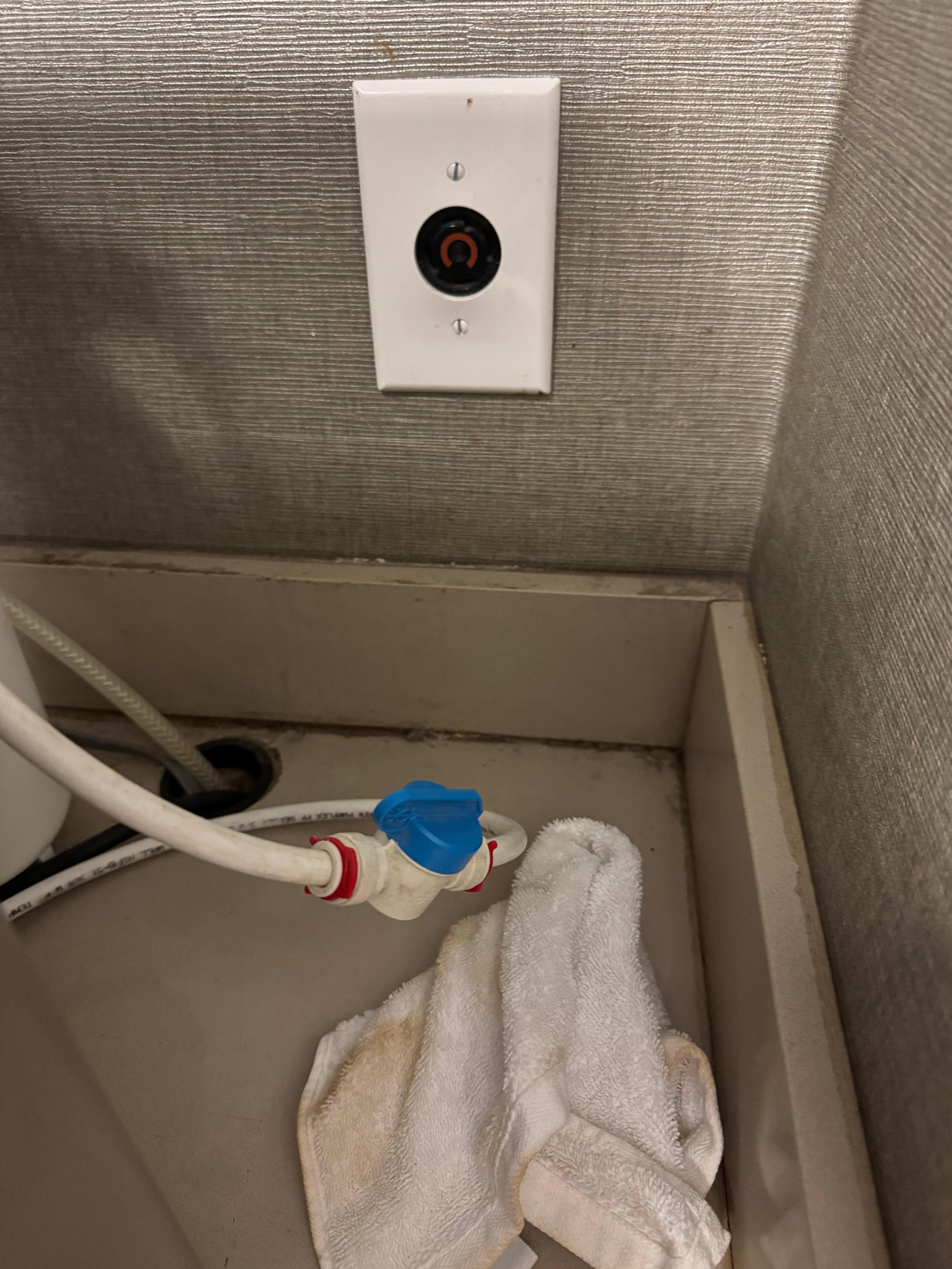 Unclean beside the coffee machine 