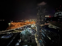 Room view in the night