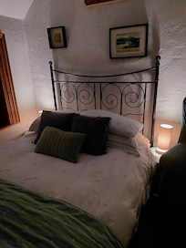 The bedroom looks pleasant