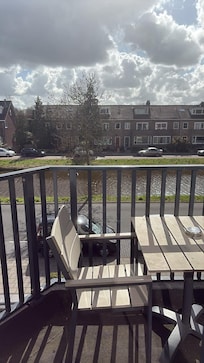 Would be a nice view if the patio had been tidy. Garbage strewn about on the deck floor.