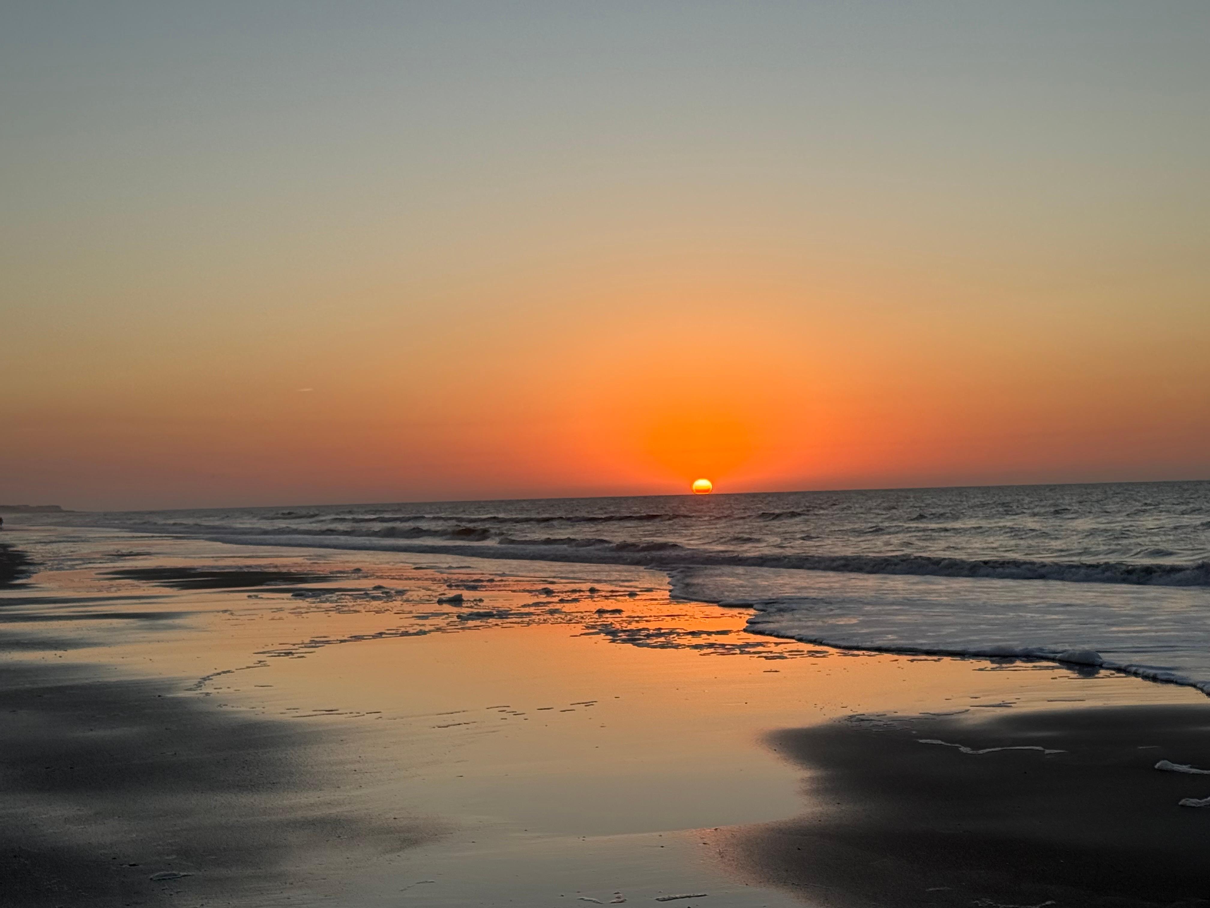 Daily sunrise from the boardwalk of the house 💛🌅