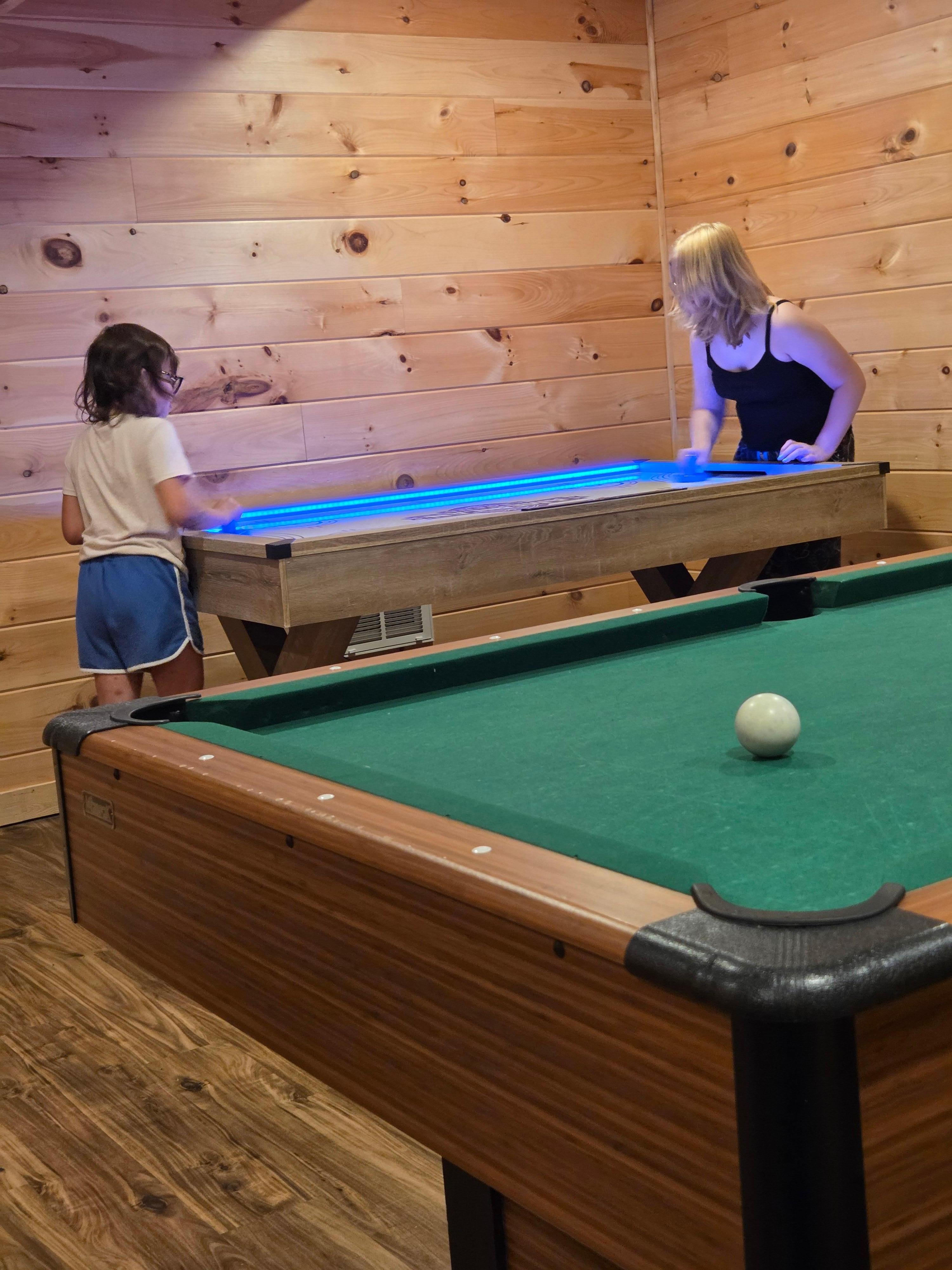 Pool table and air hockey