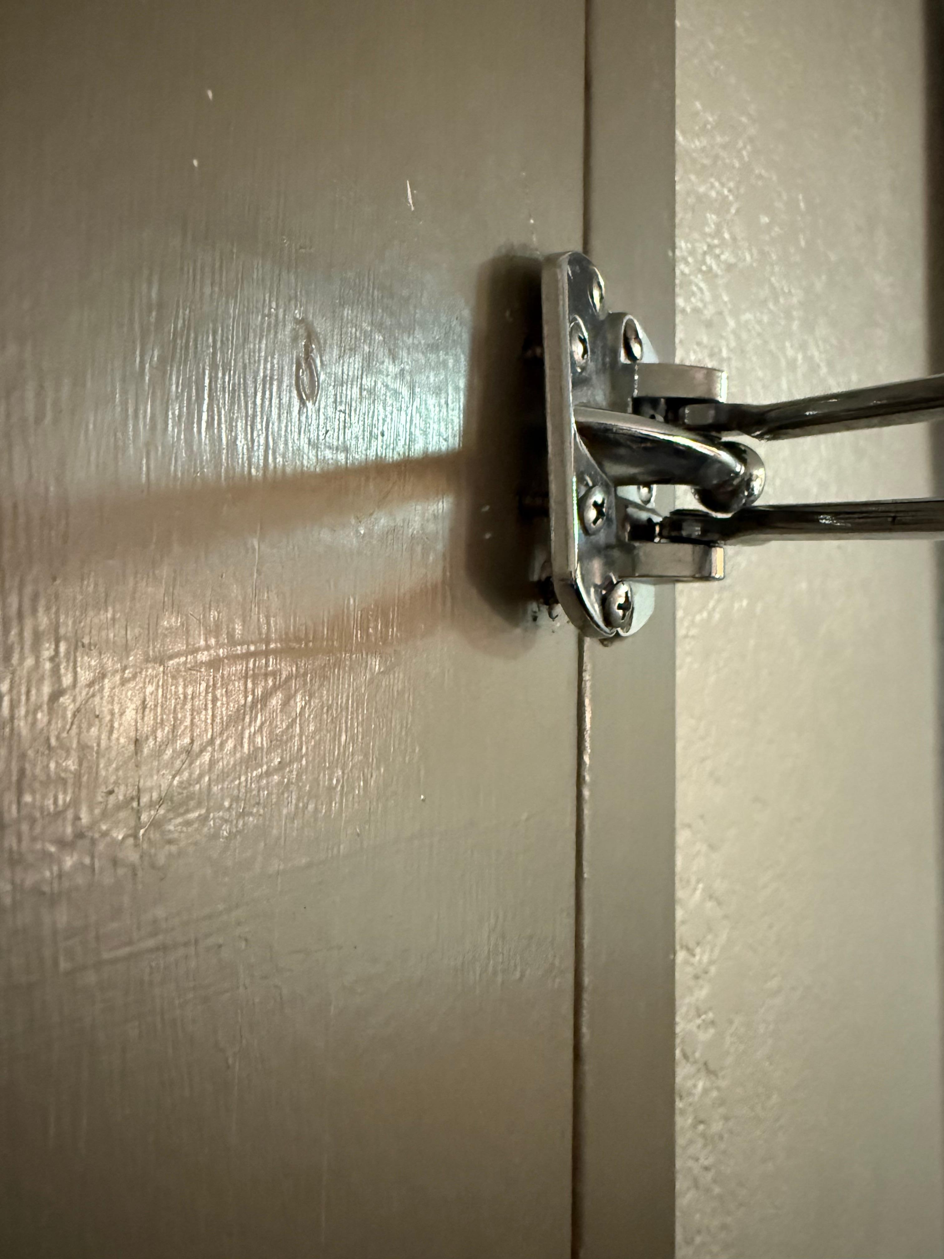 One swift kick to the door & it would have opened. I’m glad I had a “plus 1” for safety reasons