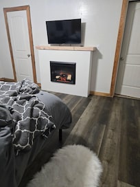 Nice warm fireplace for the cold night