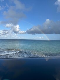 Double rainbow after a shower