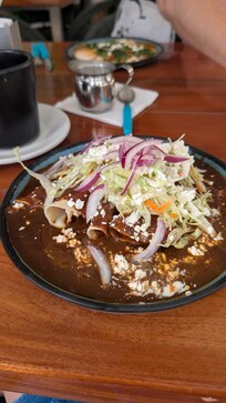 My lovely breakfast from the attached restaurant! Raul was wonderful during breakfast and Mica checked on us throughout the day!