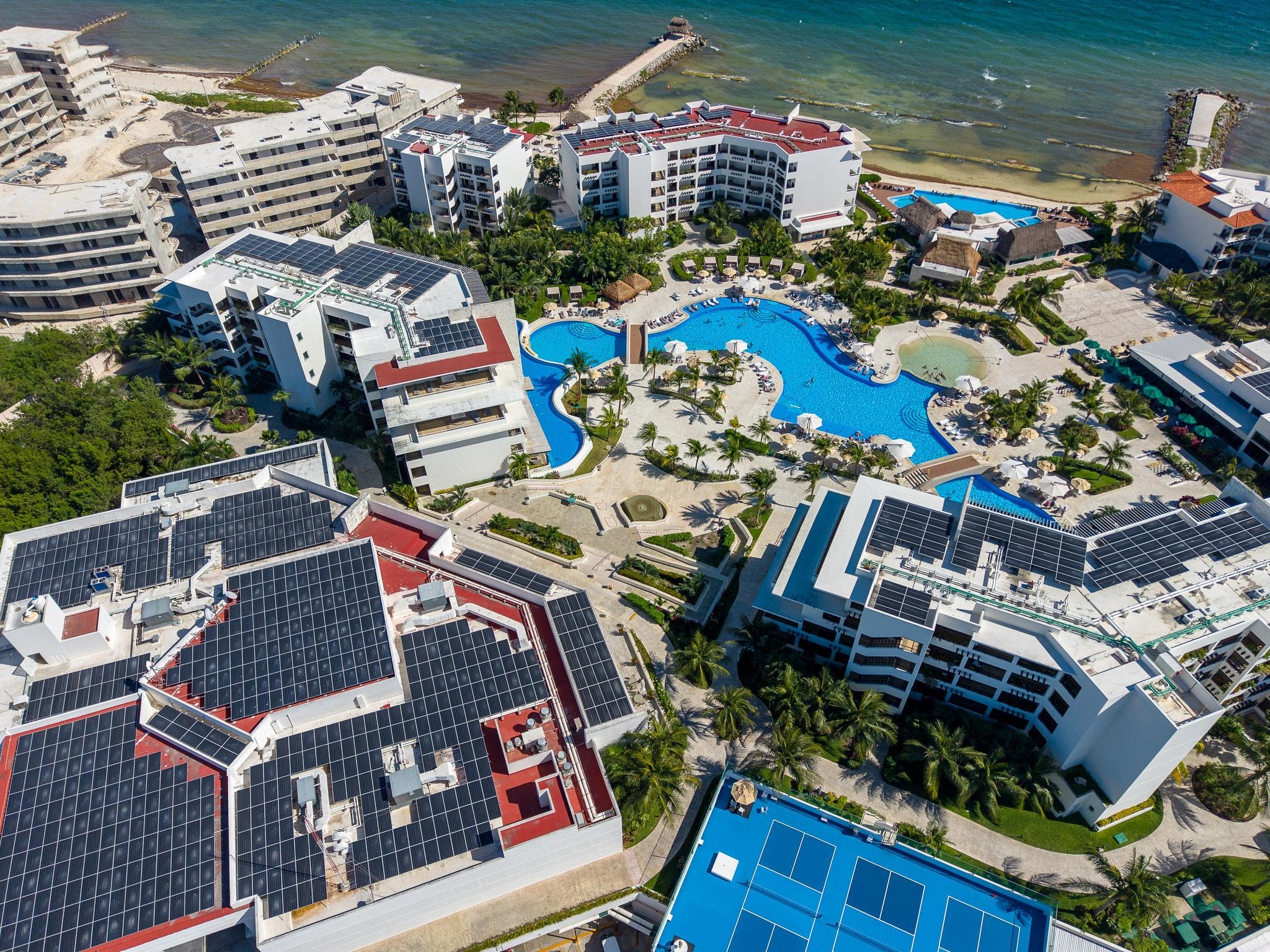 See the construction on the left. All that dust settled on our clothes outside drying