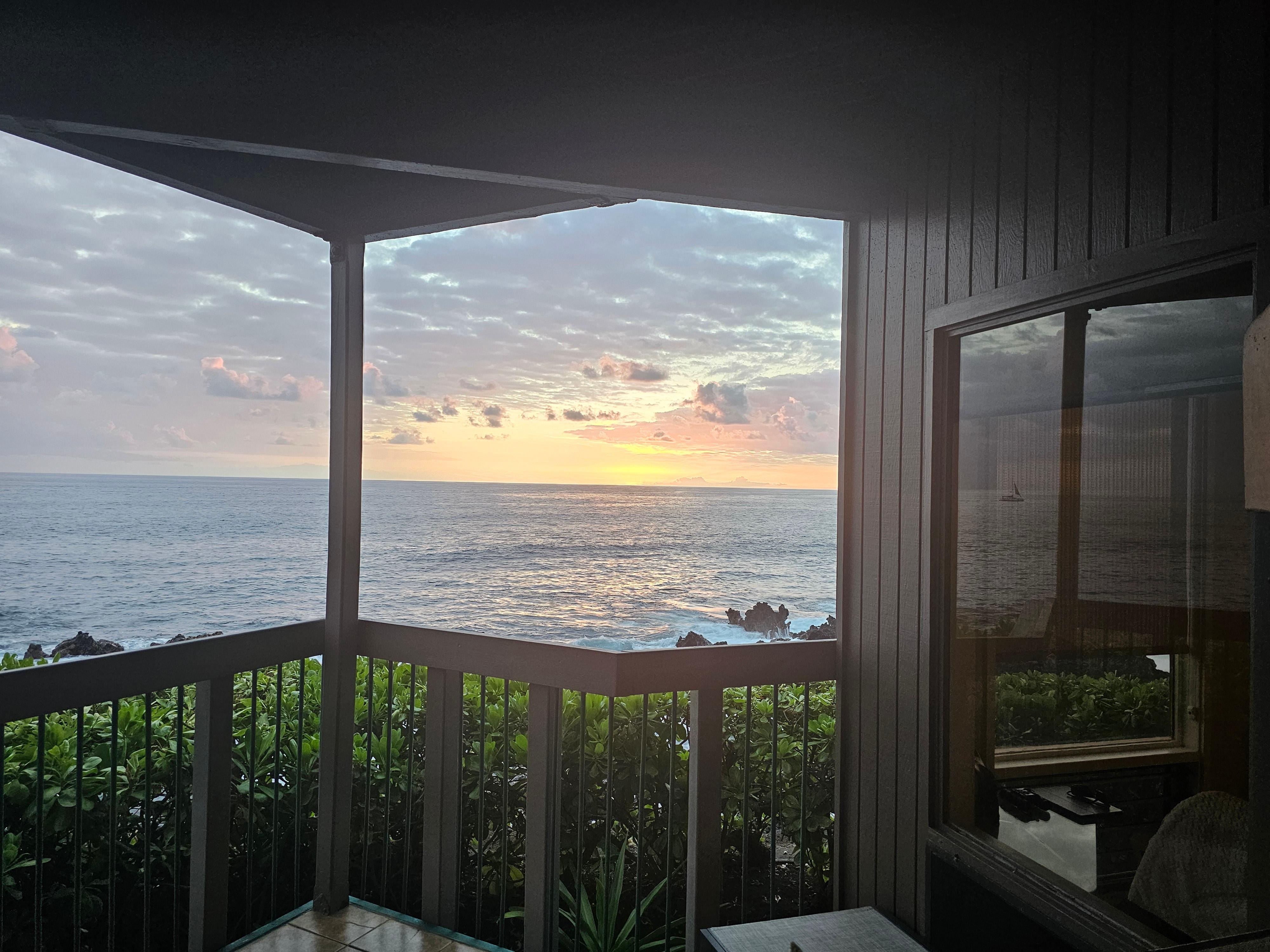 View from the right corner of the lanai.