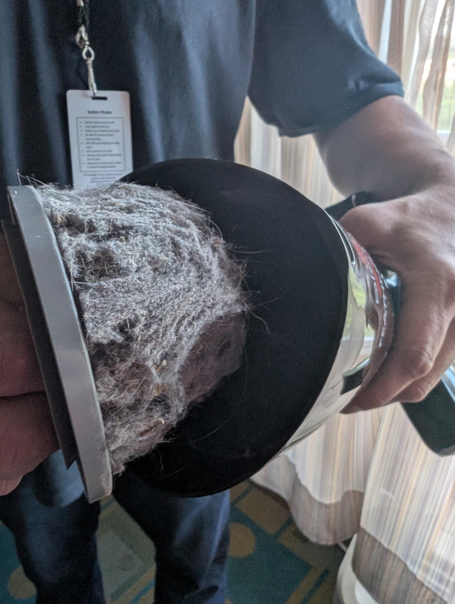Dirt vacuum found from floor 