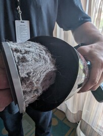Dirt vacuum found from floor