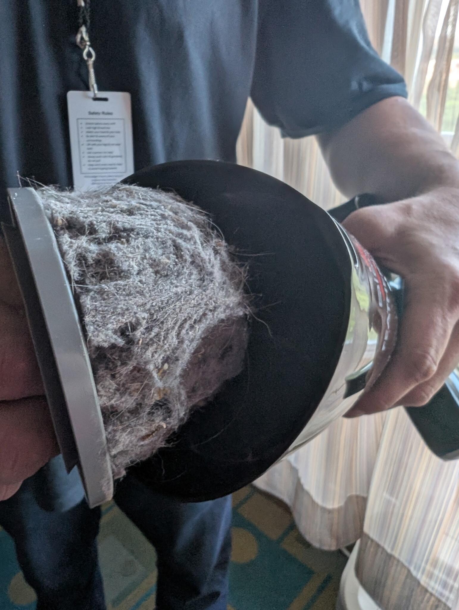 Dirt vacuum found from floor 