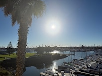 View of the marina from balcony