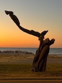 Sunrise from end of road