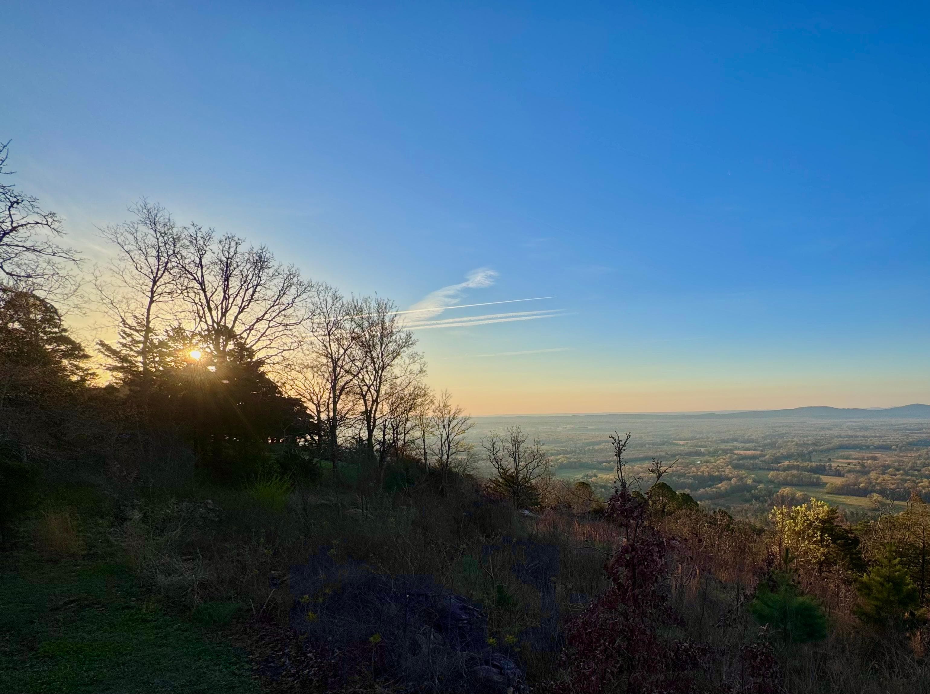 View from deck at sunrise. 
