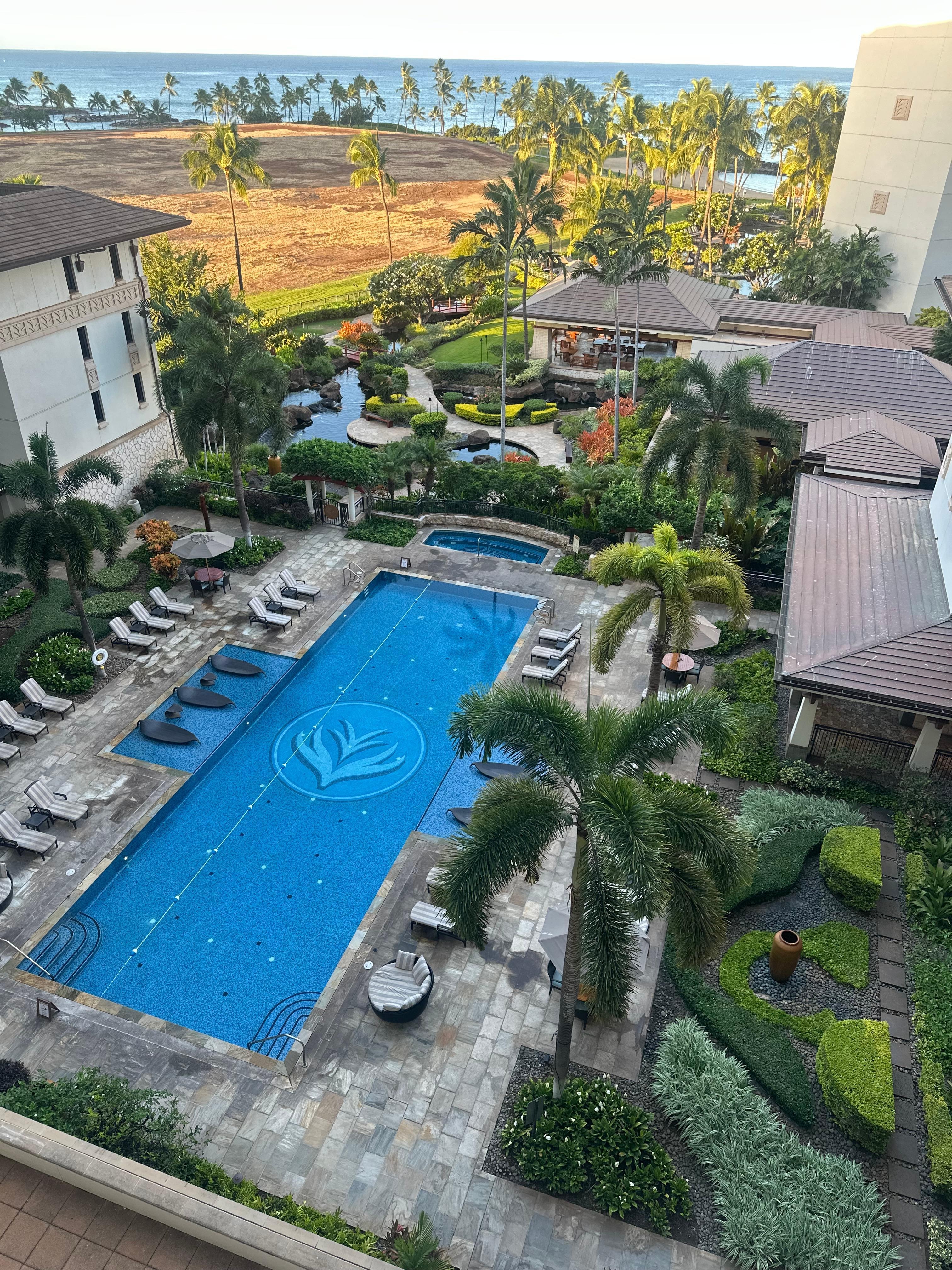 View from the balcony. 